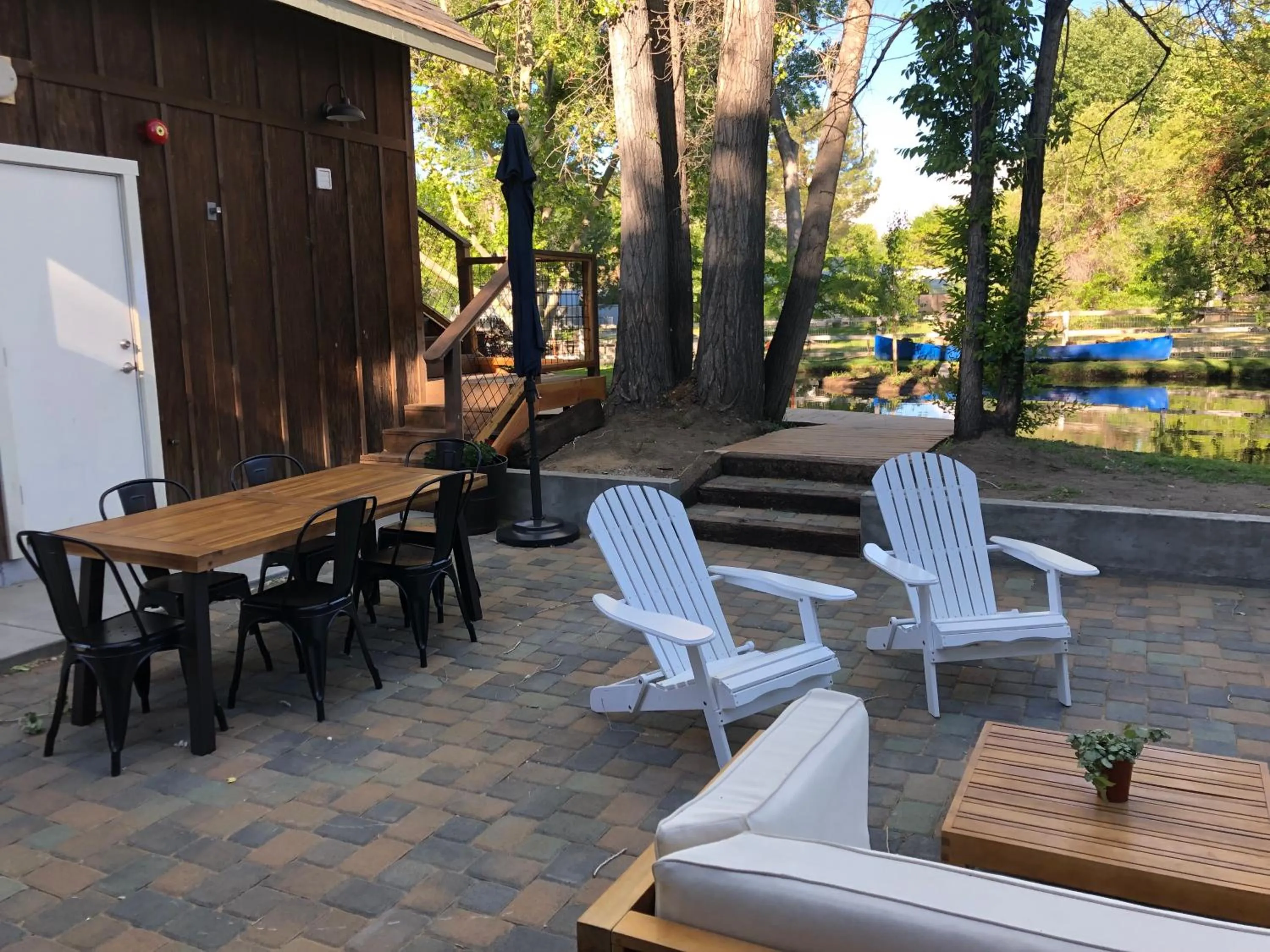 Patio in Eastside Guesthouse and Bivy
