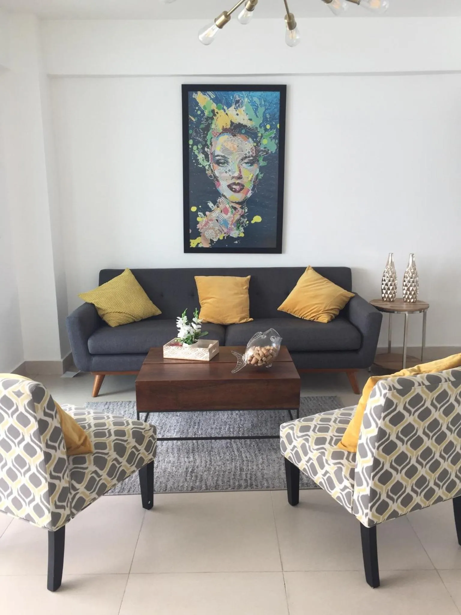 Living room in Beachfront, Juandolio