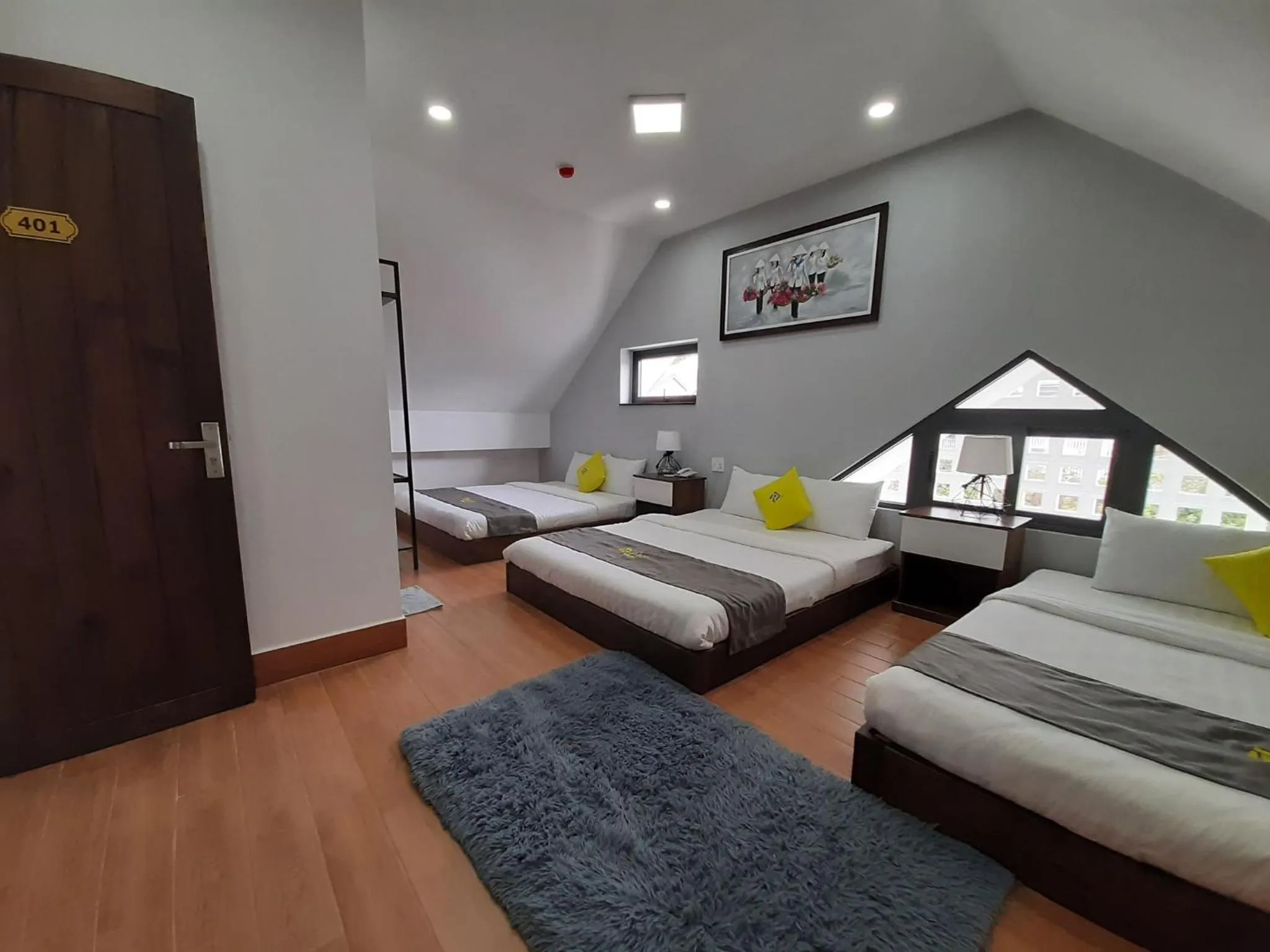 Bedroom, Bed in Richy Dalat Hotel