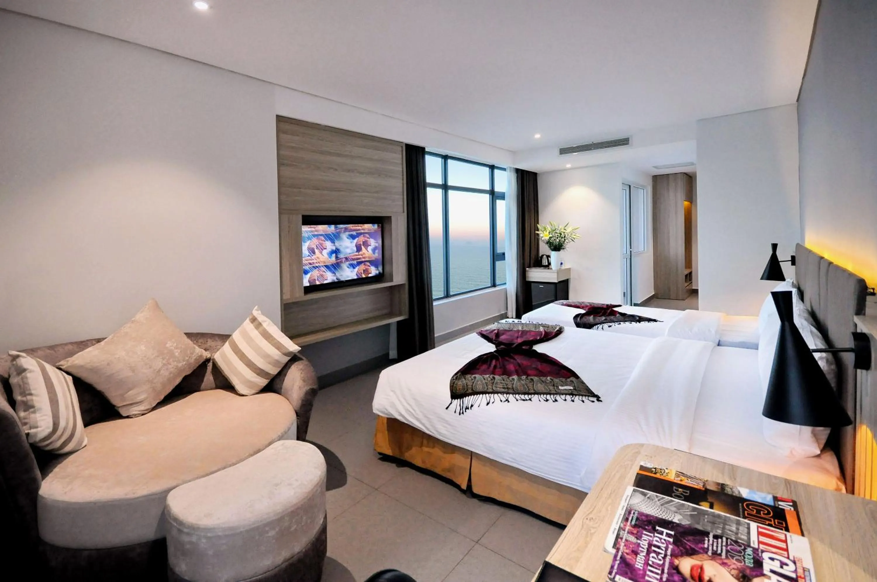 Photo of the whole room, Bed in Anrizon Hotel Nha Trang
