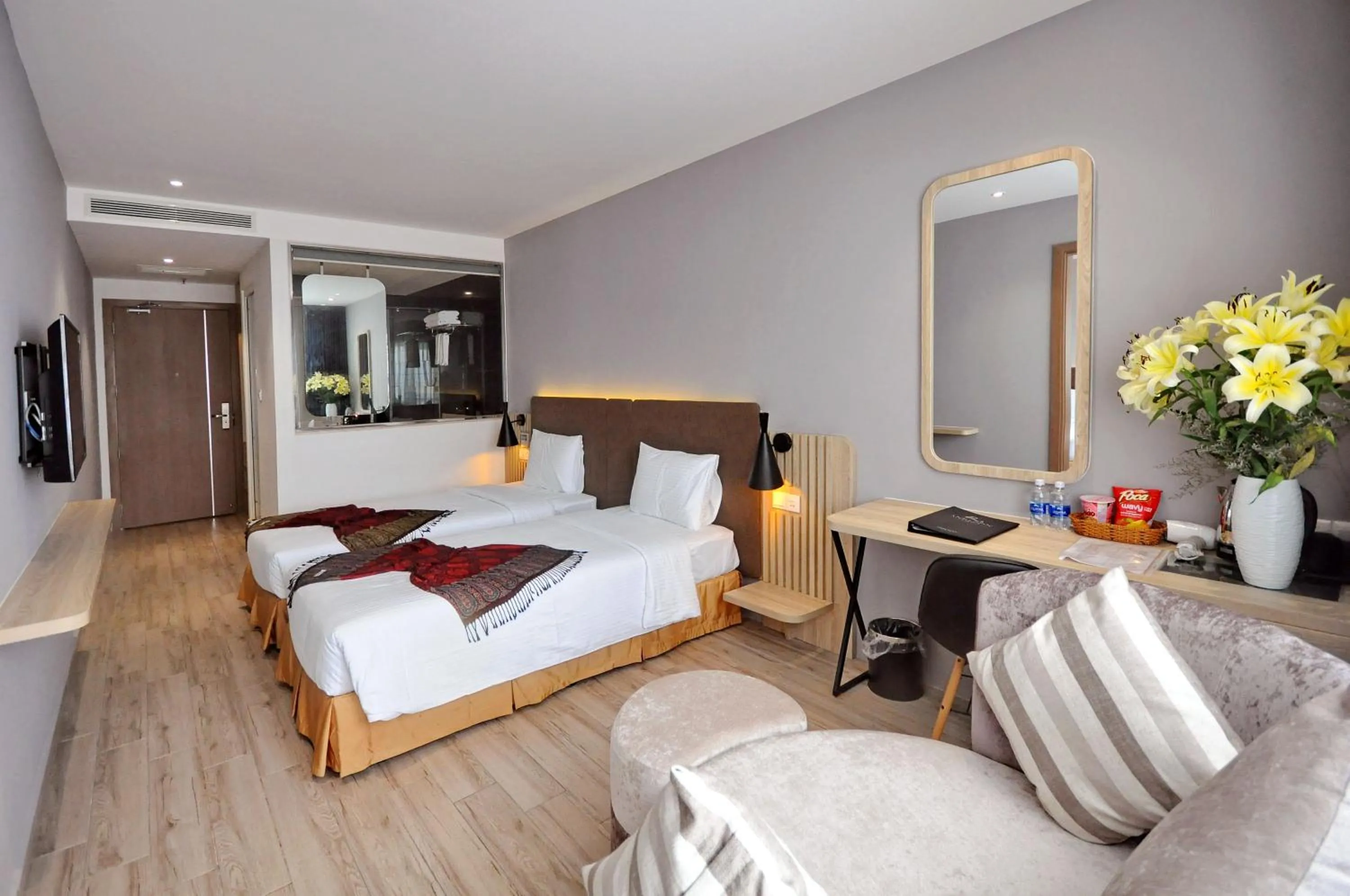 Photo of the whole room, Bed in Anrizon Hotel Nha Trang