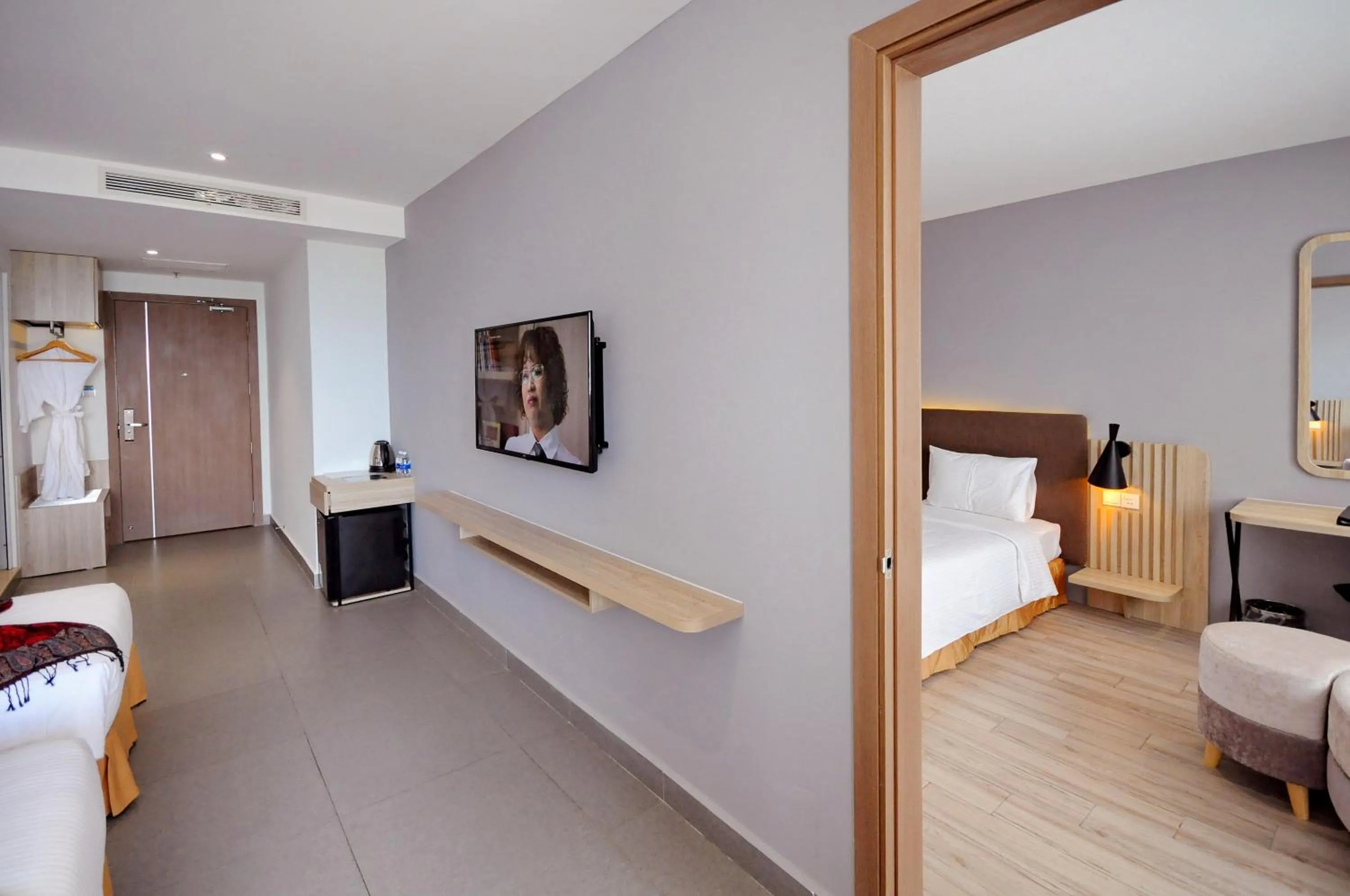 TV and multimedia, Bed in Anrizon Hotel Nha Trang