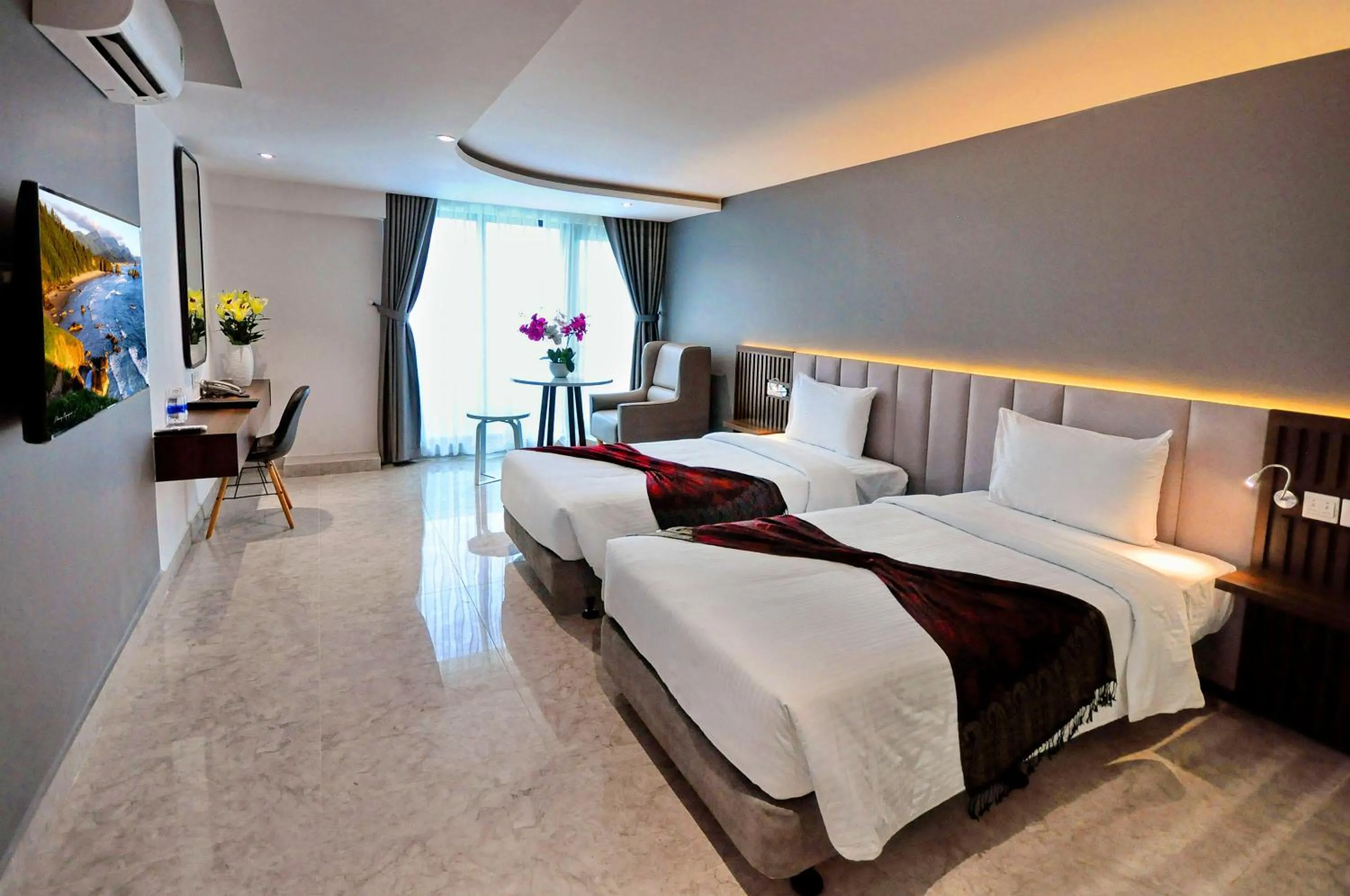 Photo of the whole room, Bed in Anrizon Hotel Nha Trang
