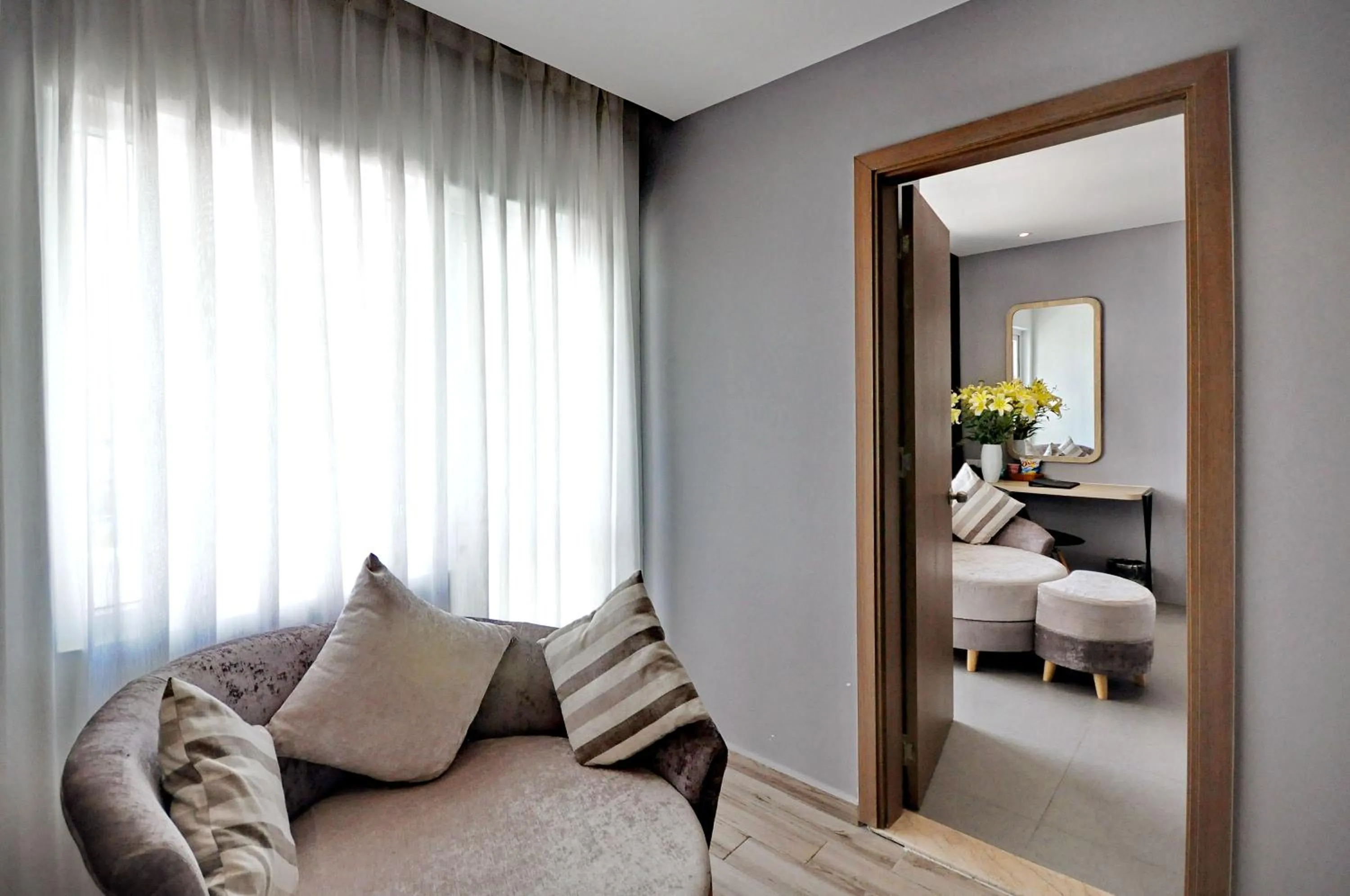 Seating area, Bed in Anrizon Hotel Nha Trang