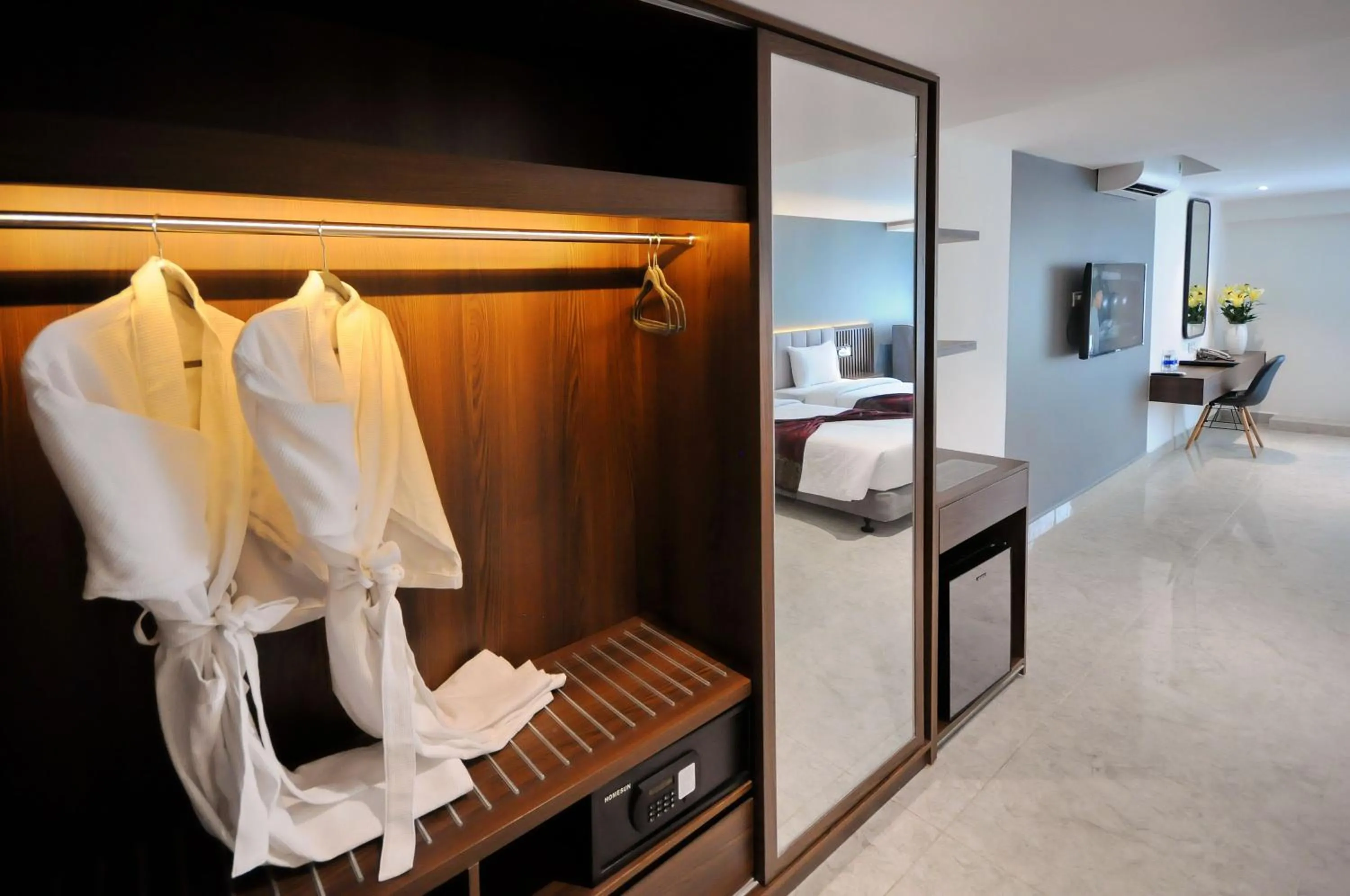 Bathroom, Bed in Anrizon Hotel Nha Trang