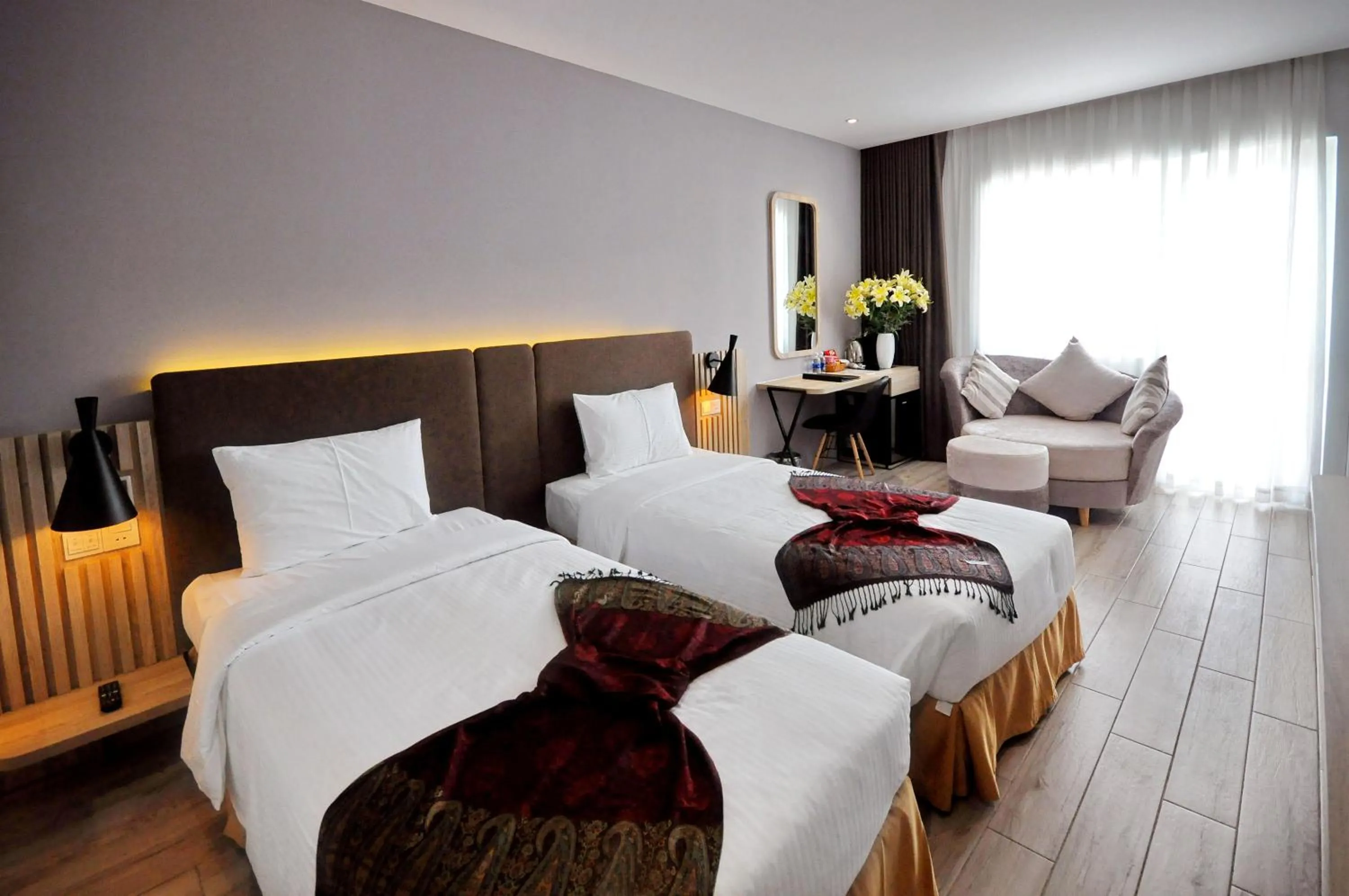 Photo of the whole room, Bed in Anrizon Hotel Nha Trang