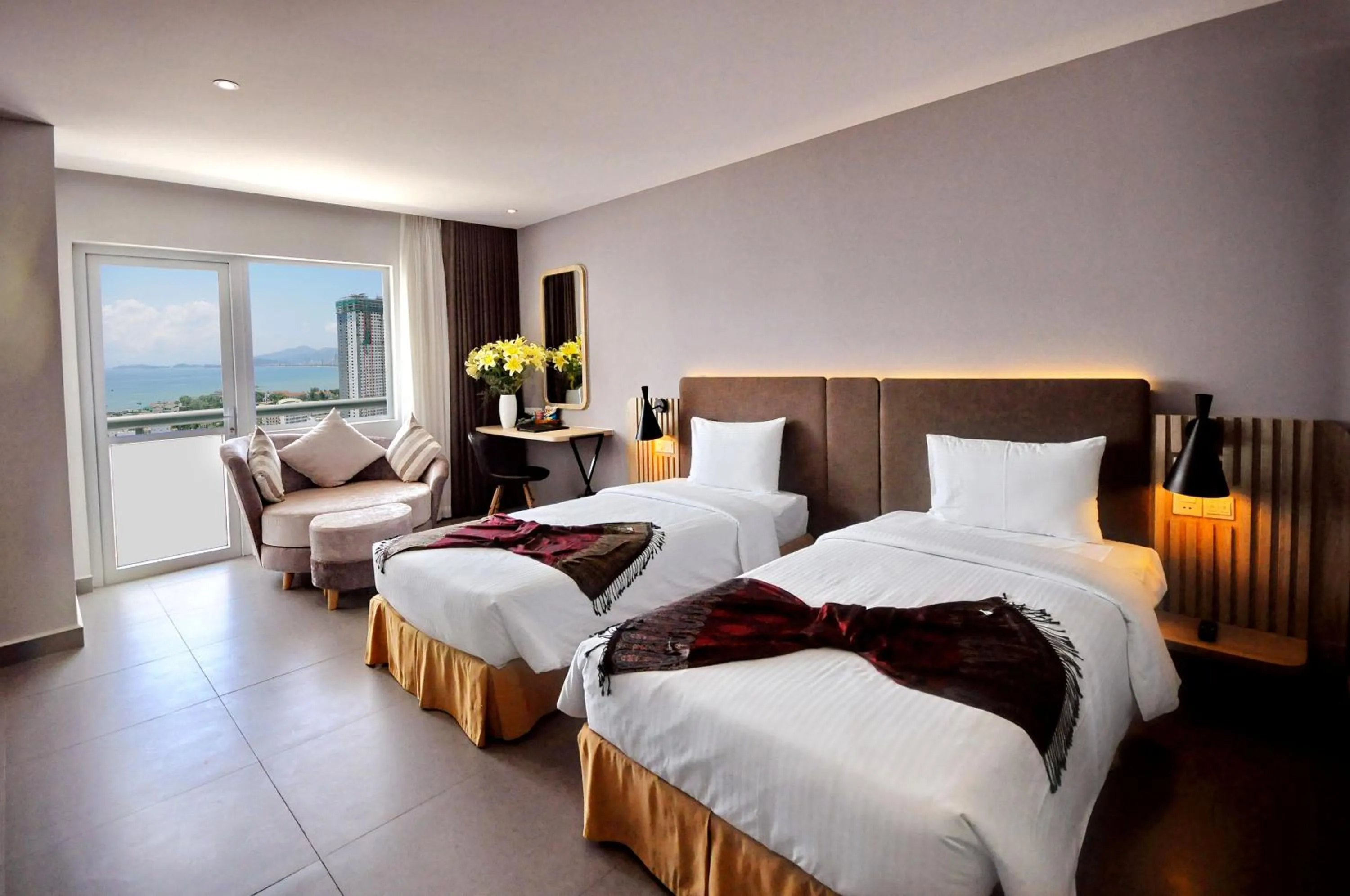Photo of the whole room, Bed in Anrizon Hotel Nha Trang