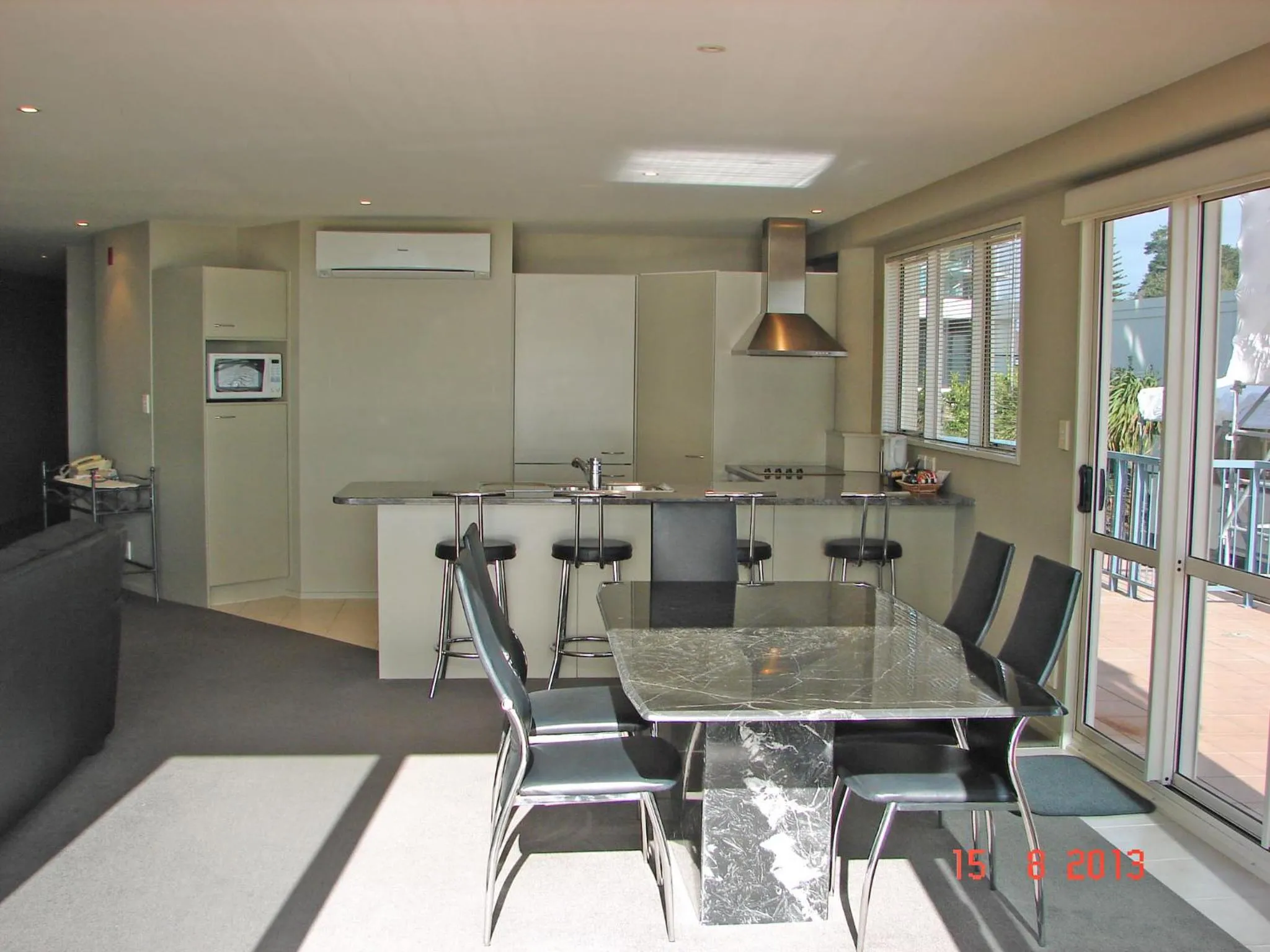 Dining area in Pavilion Beachfront Apartments