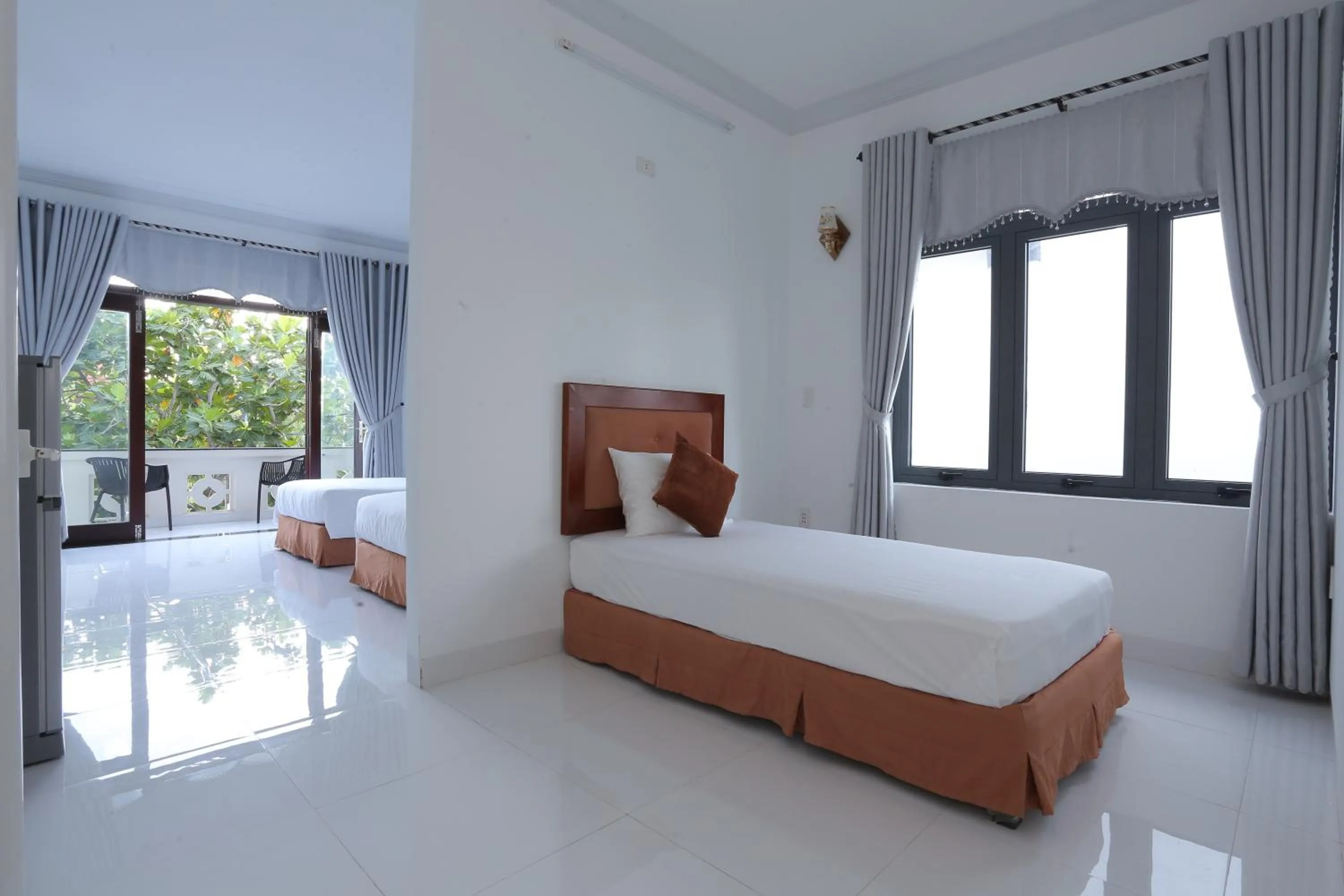 Bed in Hanh Nhung Villa