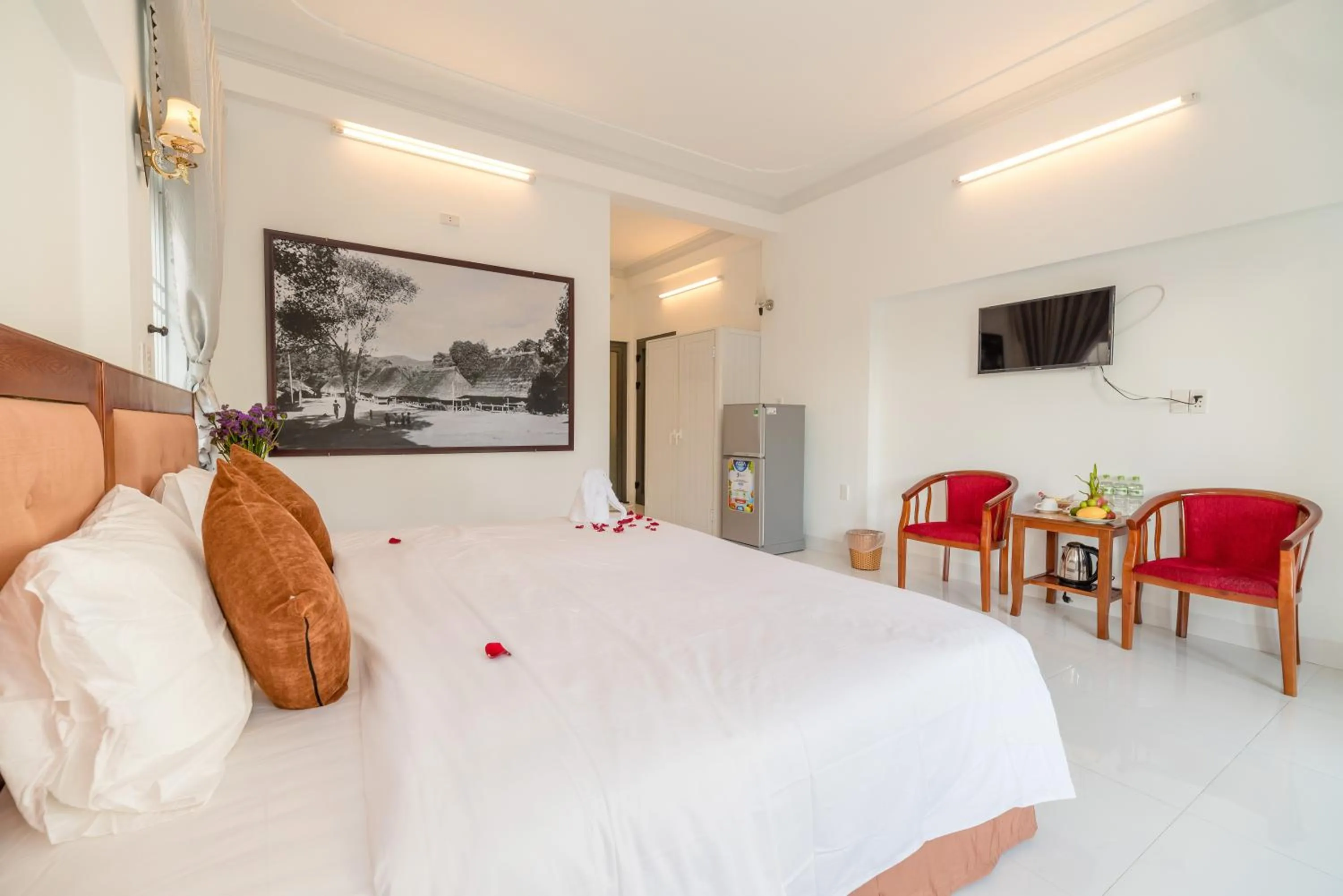 Bed in Hanh Nhung Villa