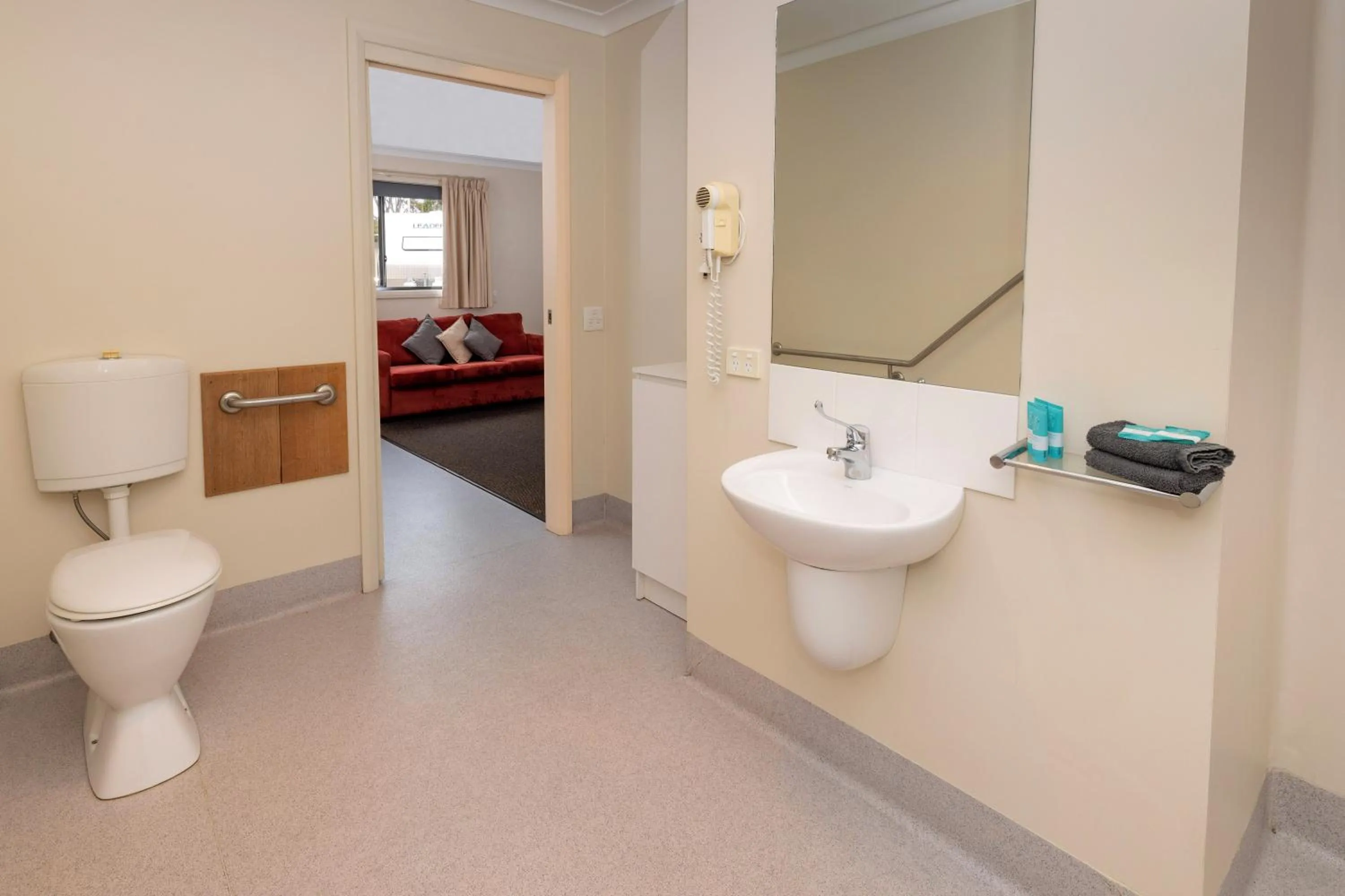 Bathroom in BIG4 Hobart Airport Tourist Park