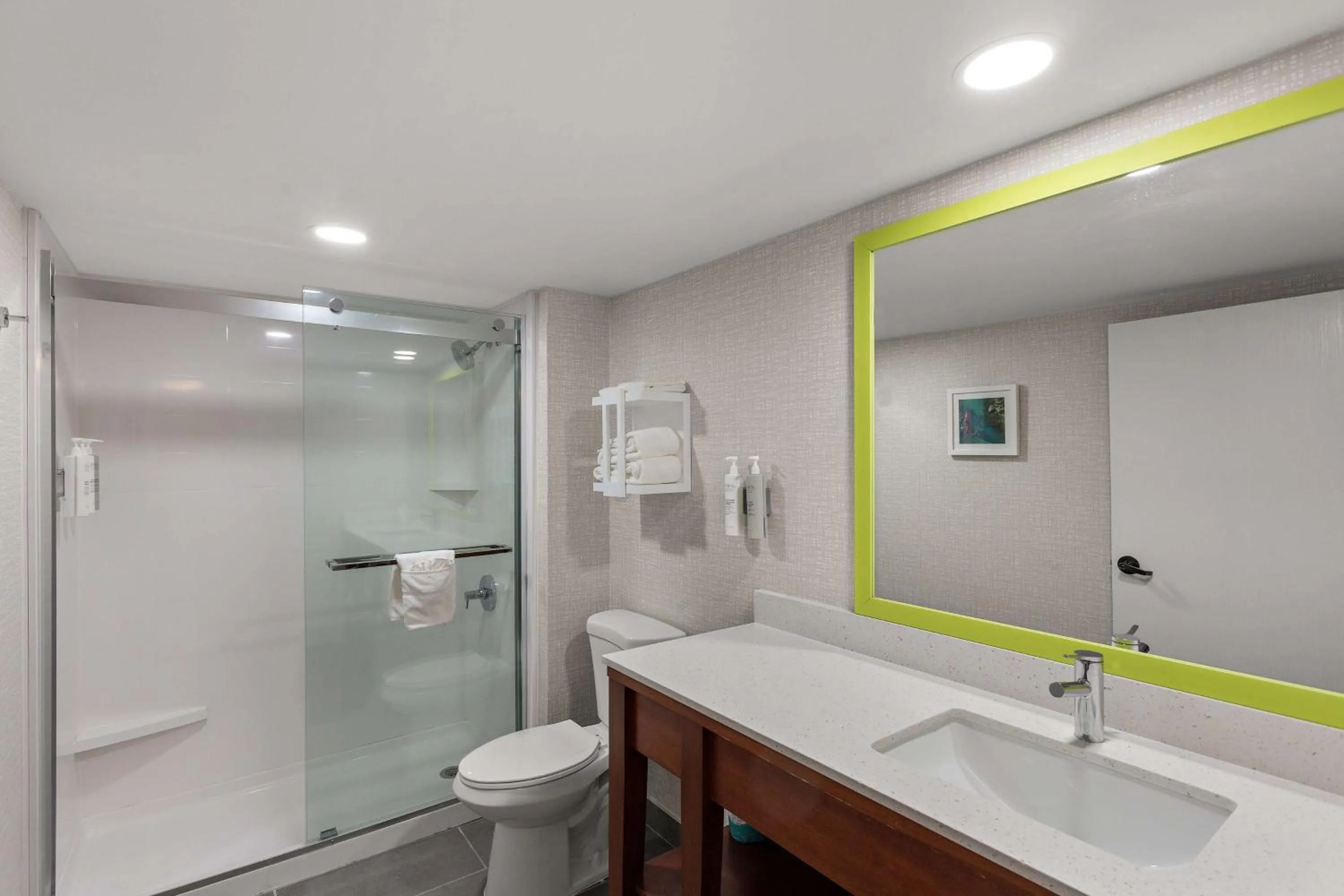 Bathroom in Hampton Inn Bridgeport/Clarksburg