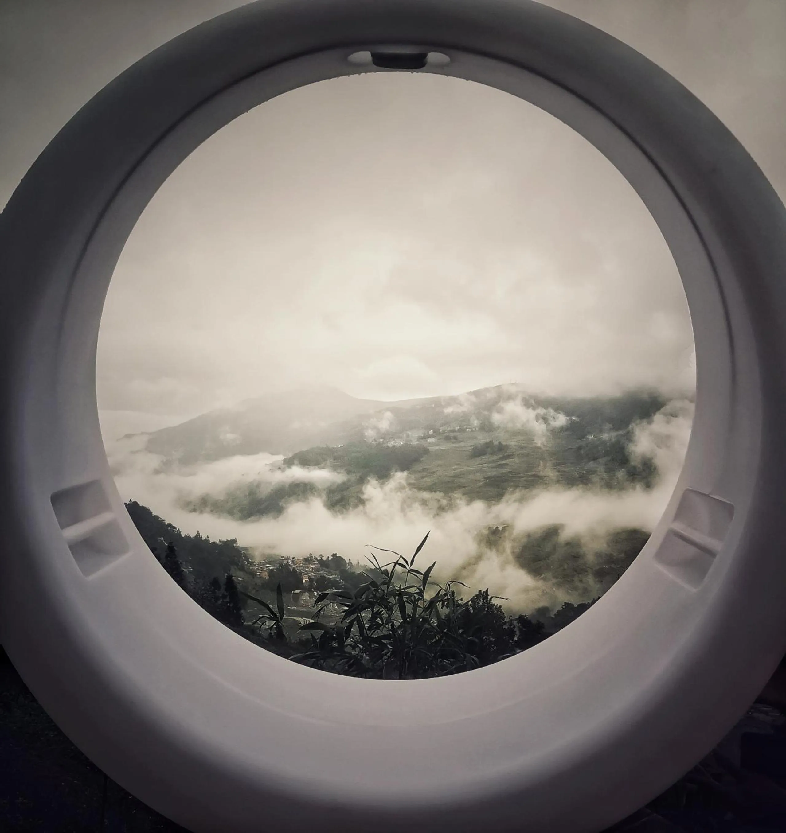 Inner courtyard view in Beyond The Cloud