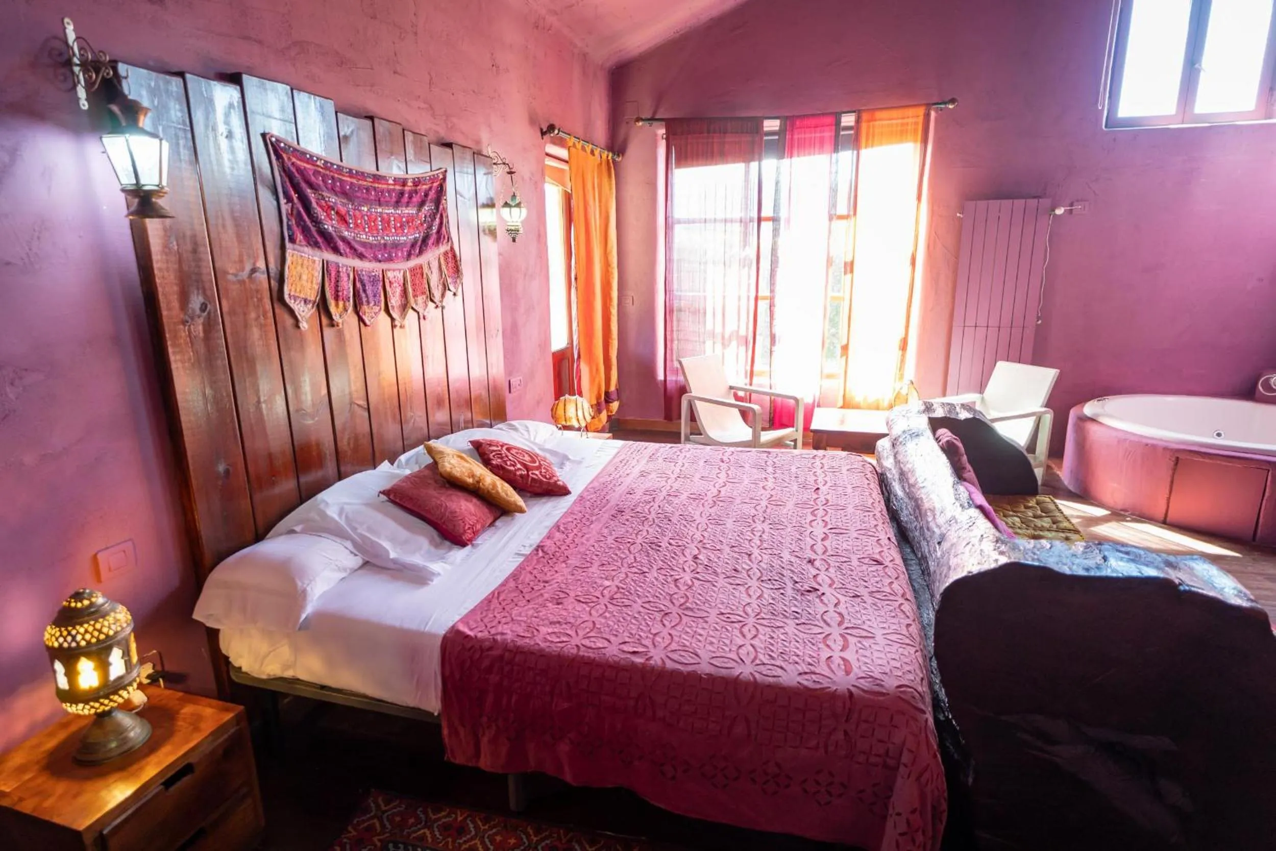 Bed in Hotel Alma de Romero