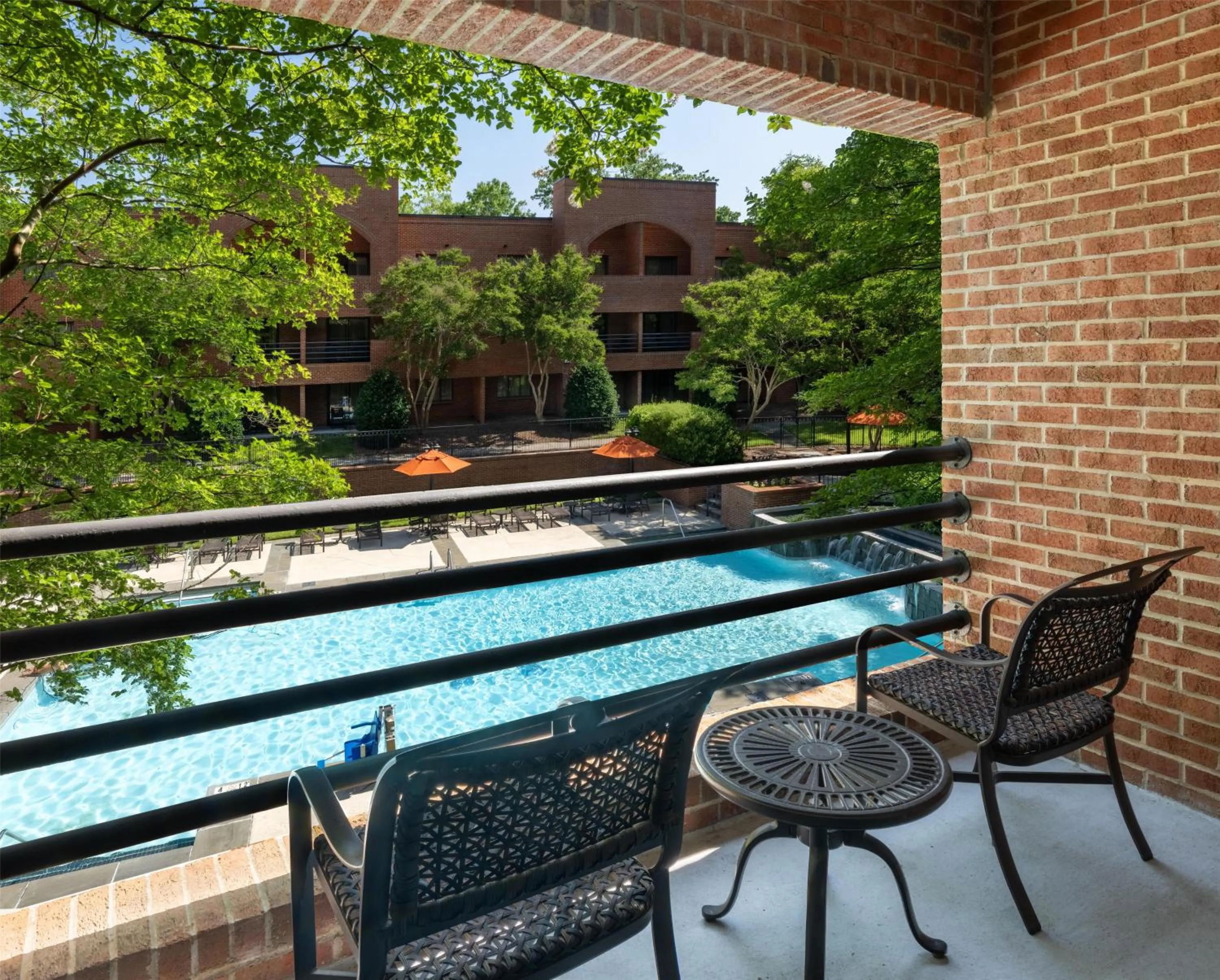 Pool view in DoubleTree Suites by Hilton Charlotte/SouthPark