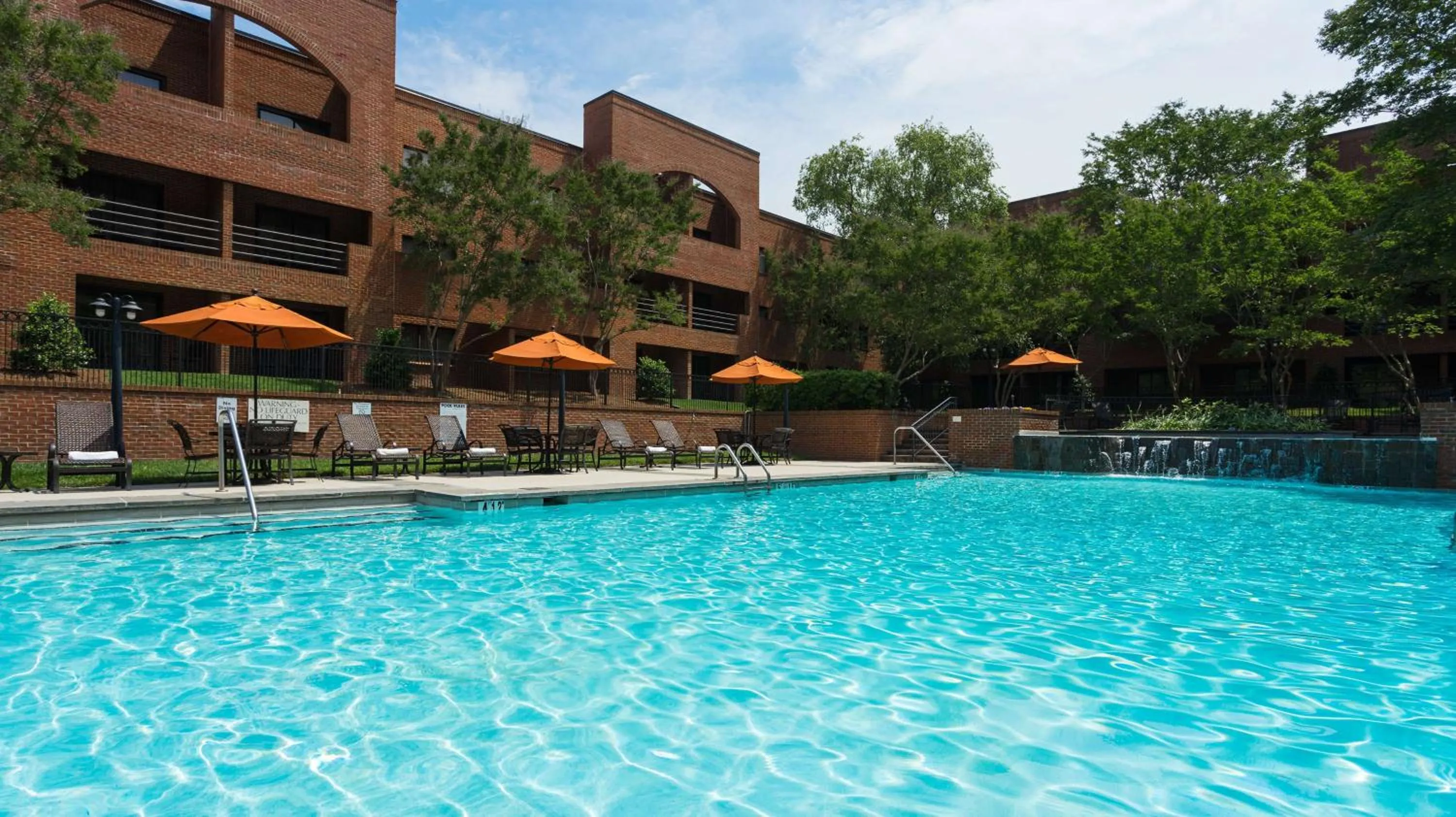 Pool view in DoubleTree Suites by Hilton Charlotte/SouthPark