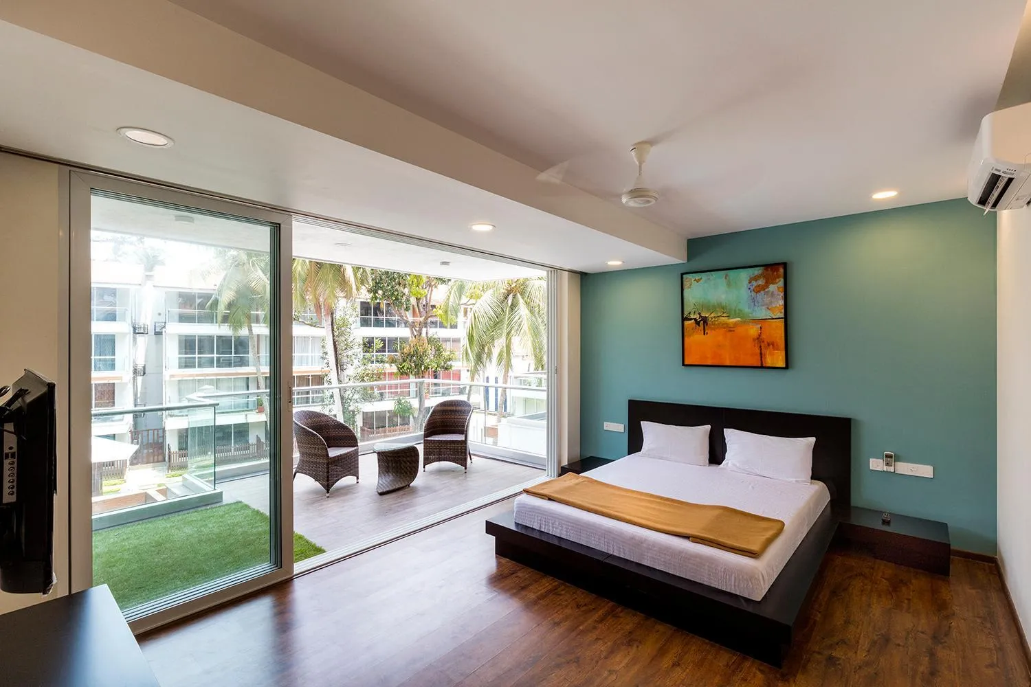 Bedroom, Bed in The Eternal Wave by Krish Retreat