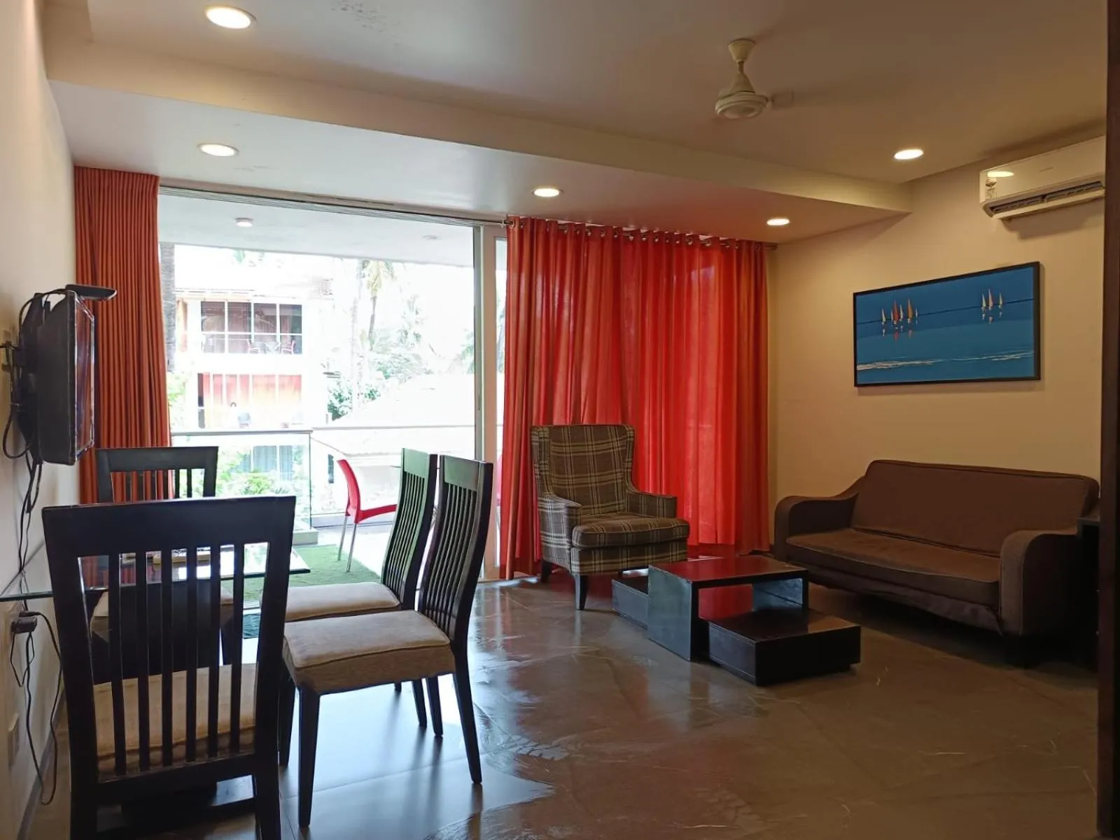 Seating area in The Eternal Wave by Krish Retreat
