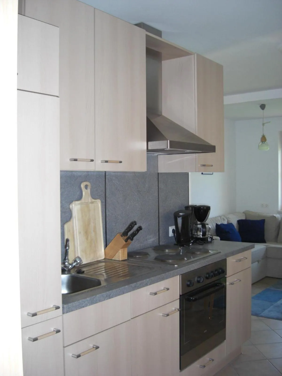 Kitchen or kitchenette in Ferienwohnung Prader