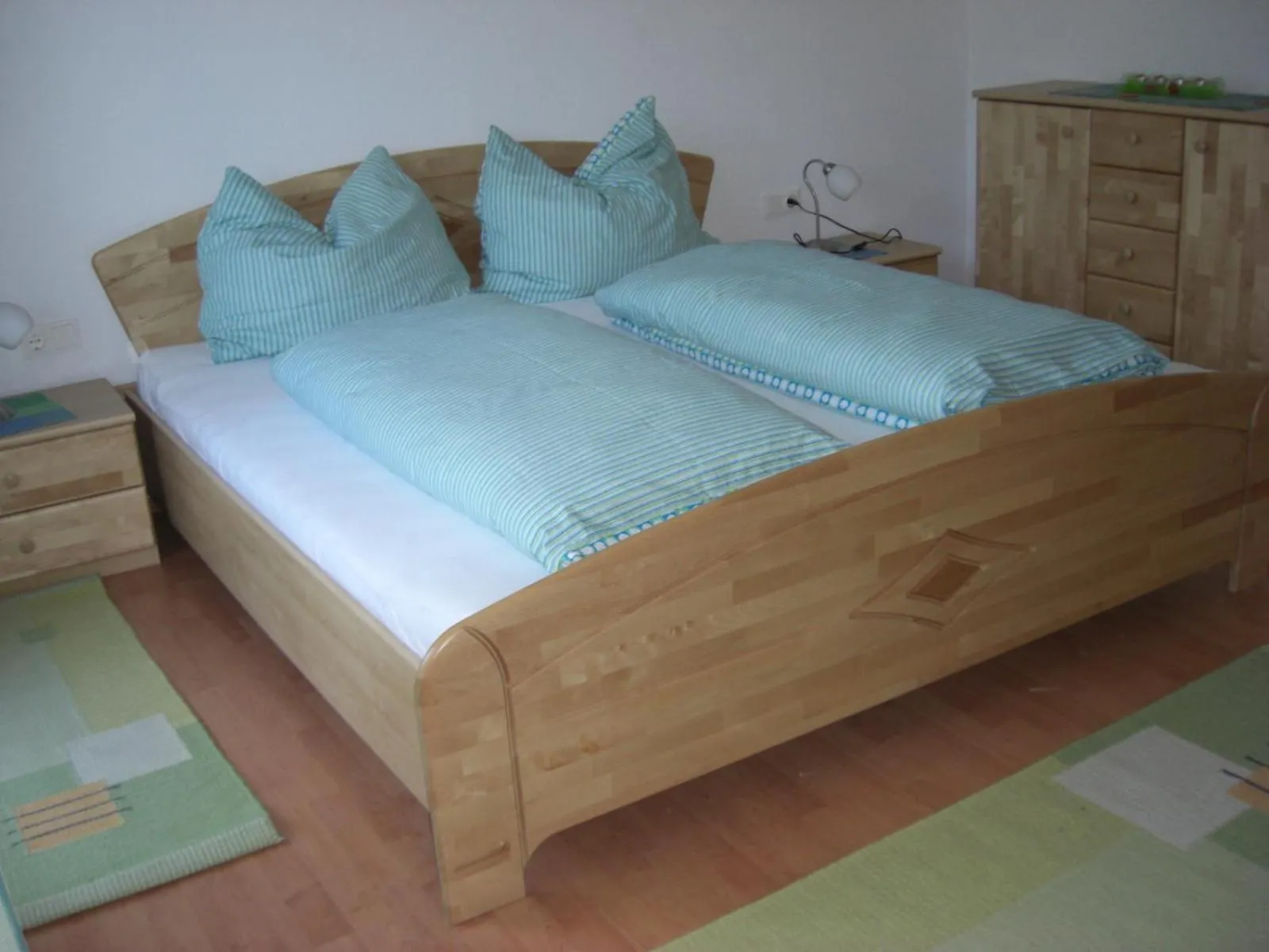 Bed in Ferienwohnung Prader