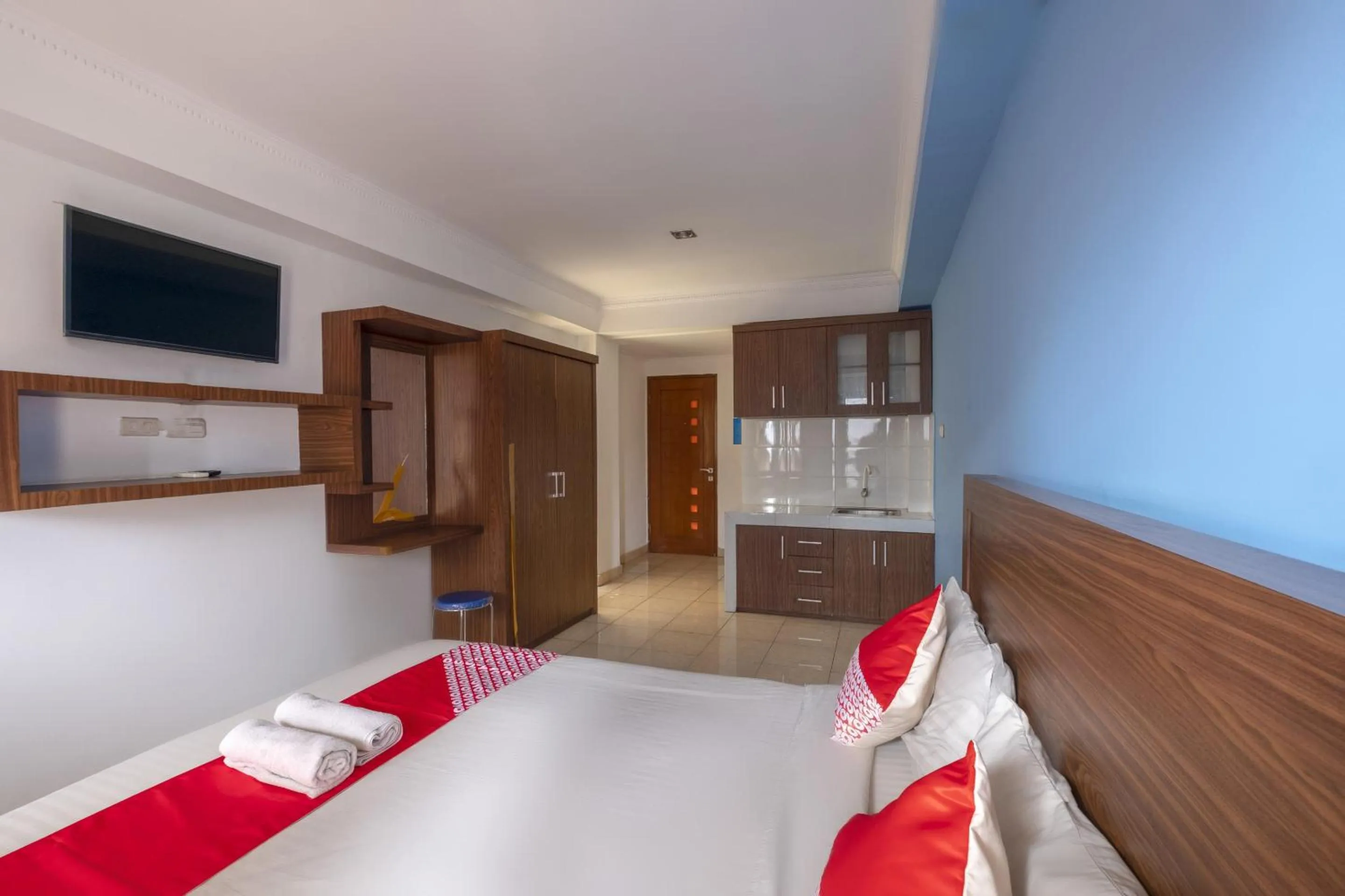 Bedroom, Bed in Hotel O Cibubur Near Cibubur Junction Formerly Comfort Residence