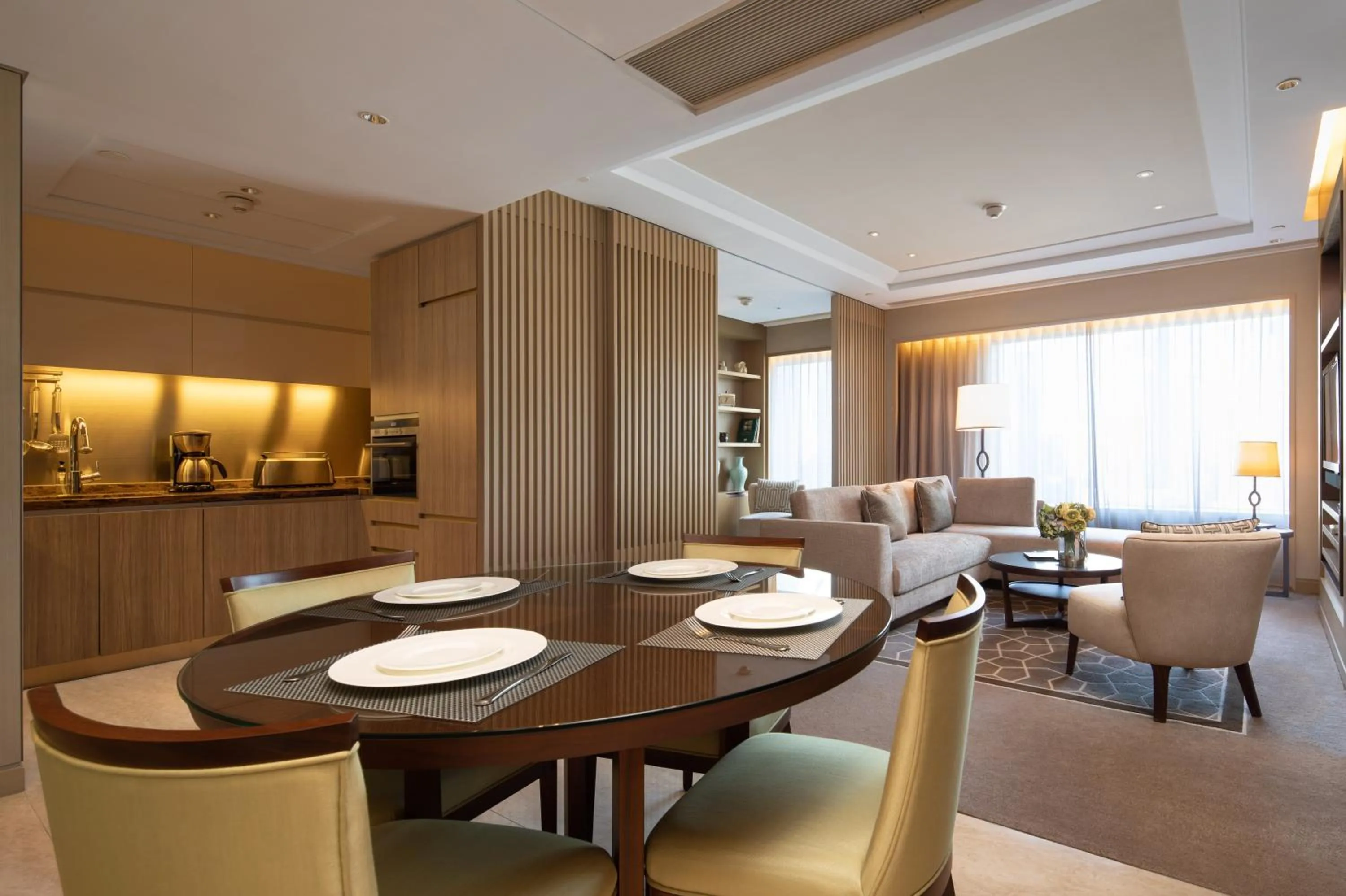 Dining area in IFC Residence