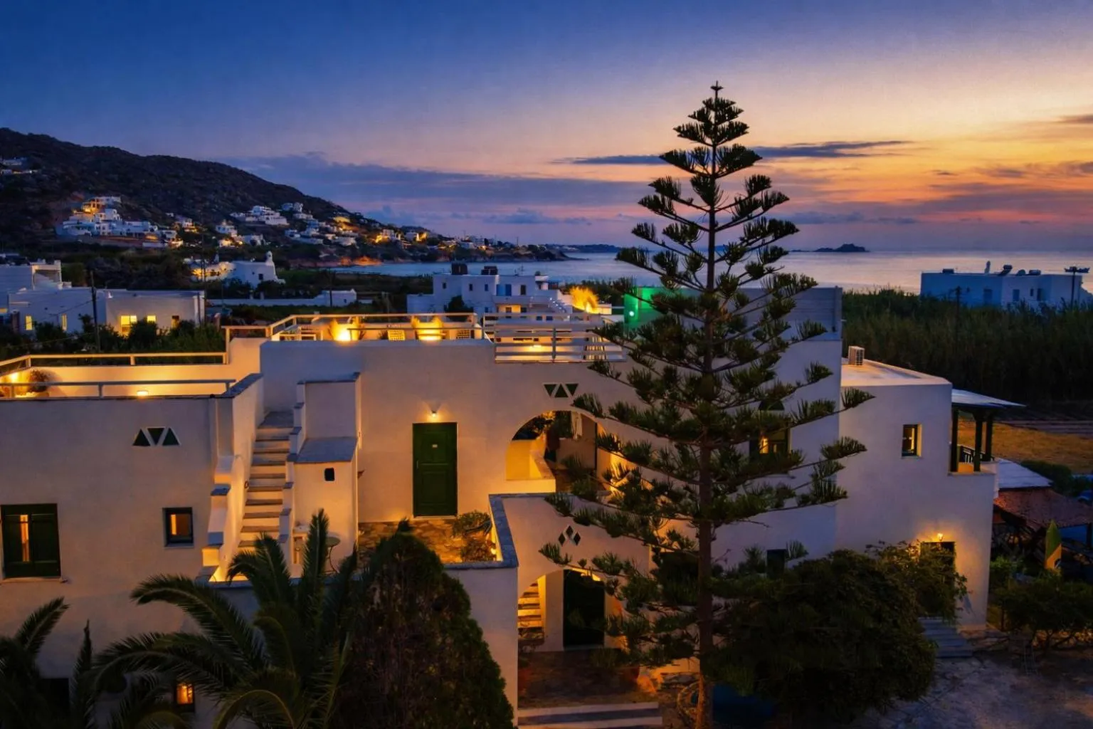 Property building in Studios Vrettos Beachfront Hotel