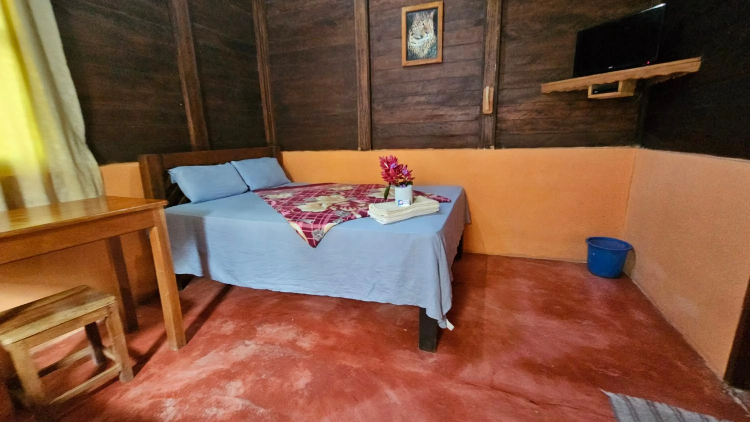 Bed in Cabañas Yax-ha