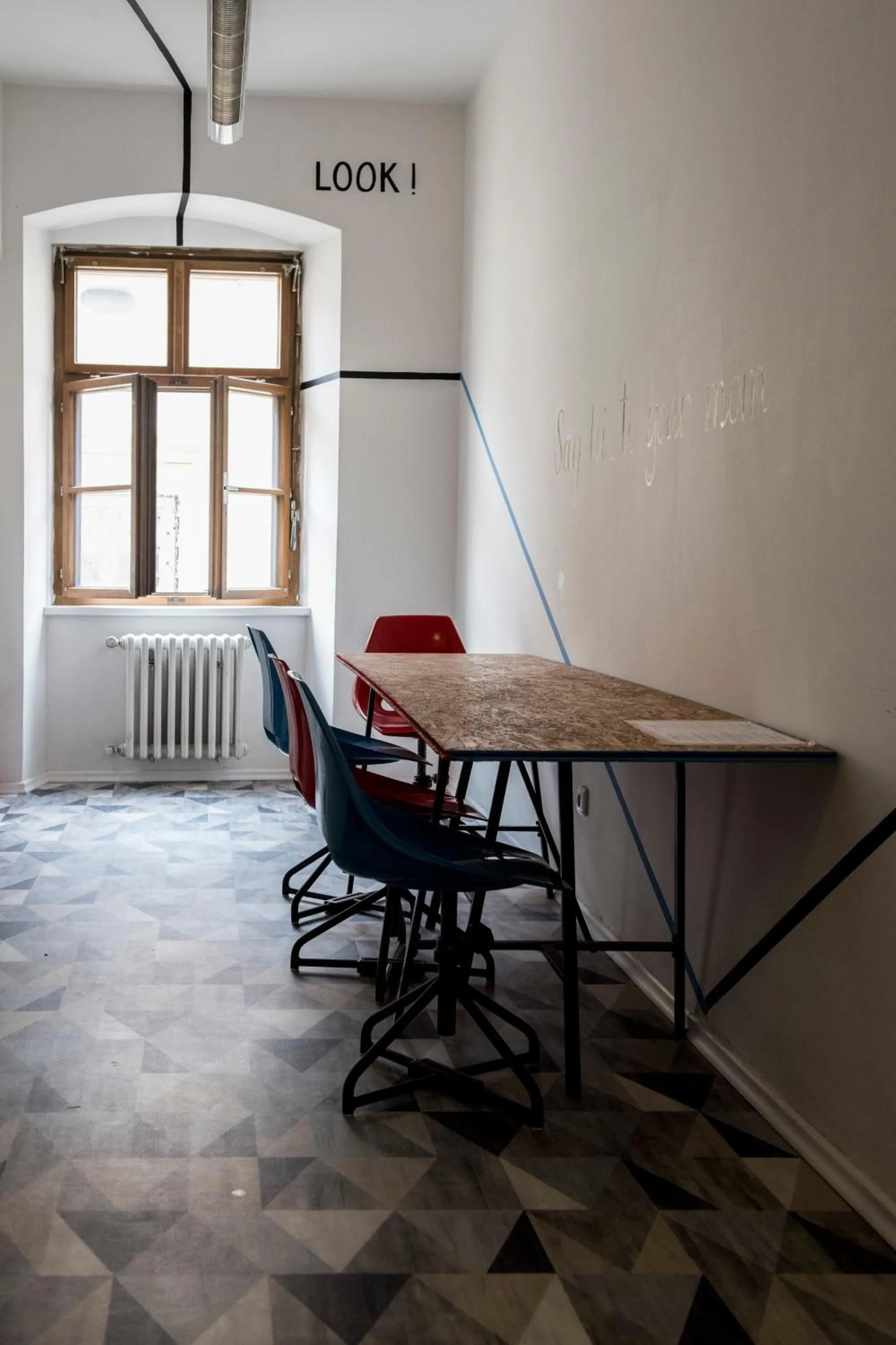 Dining area in Hostel Eleven