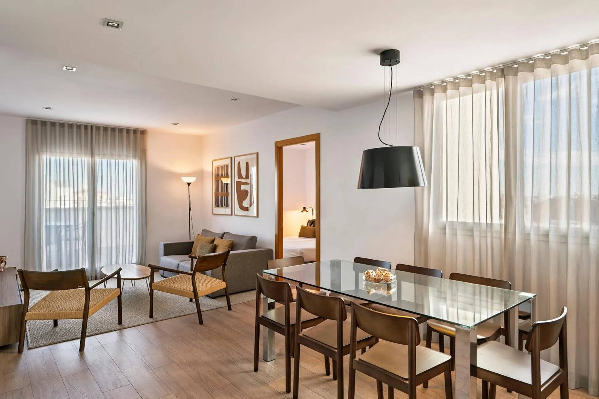 Living room in The Corner Apartments by Aspasios