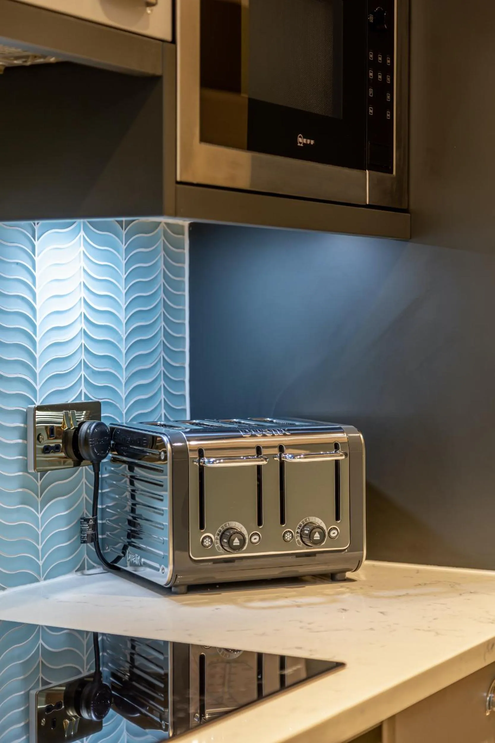 Kitchen or kitchenette in Beaches Brighton - Luxury Seafront Accommodation