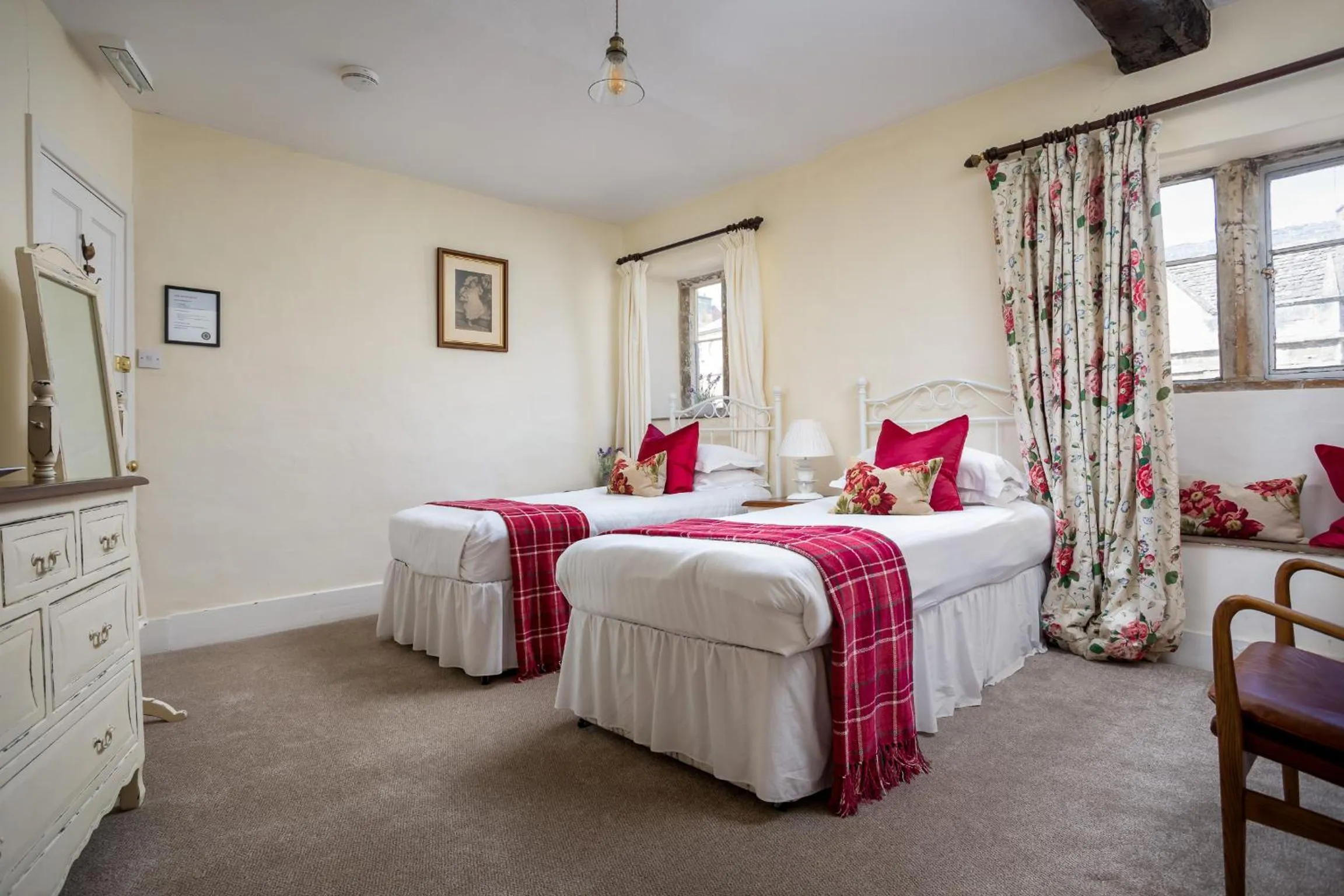 Bed in Bantam Tea Rooms