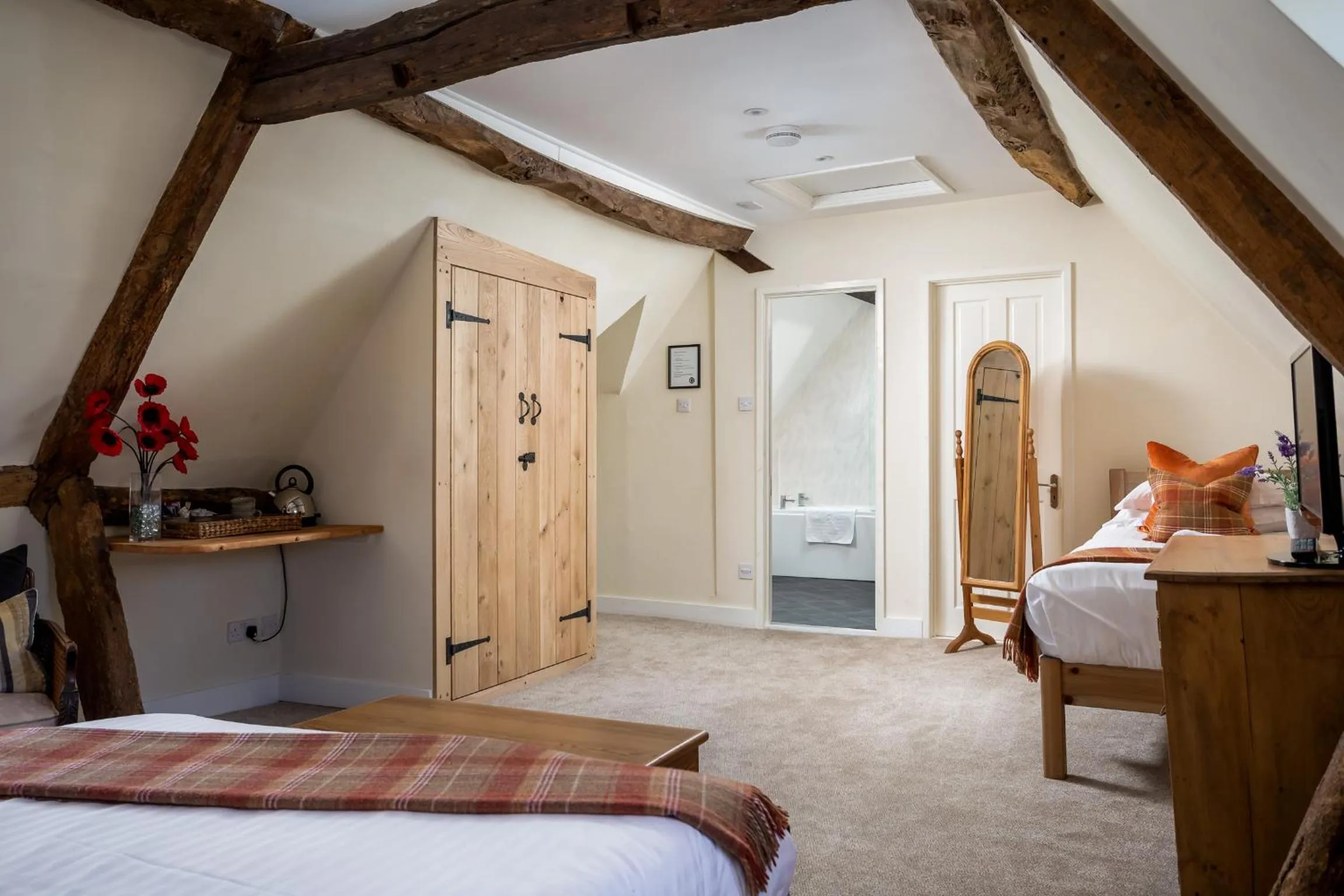 Bed in Bantam Tea Rooms