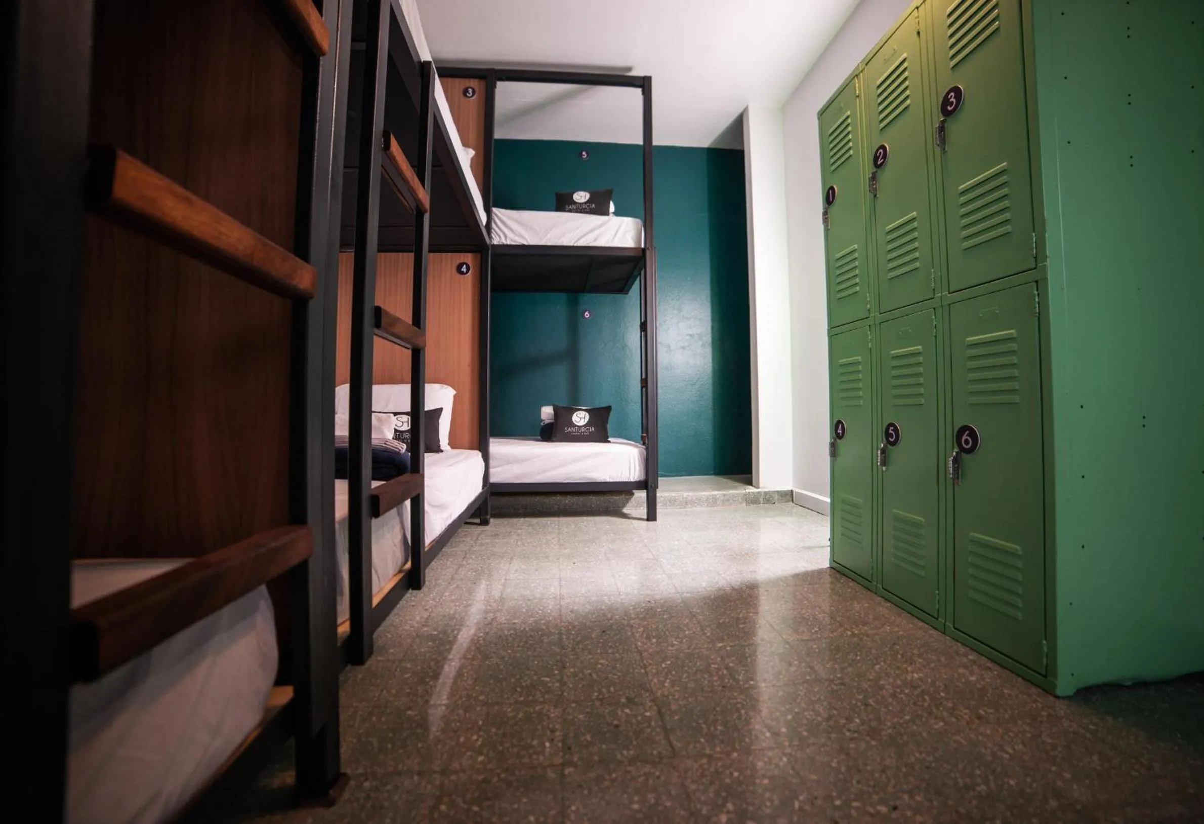 Decorative detail in Santurcia Hostel