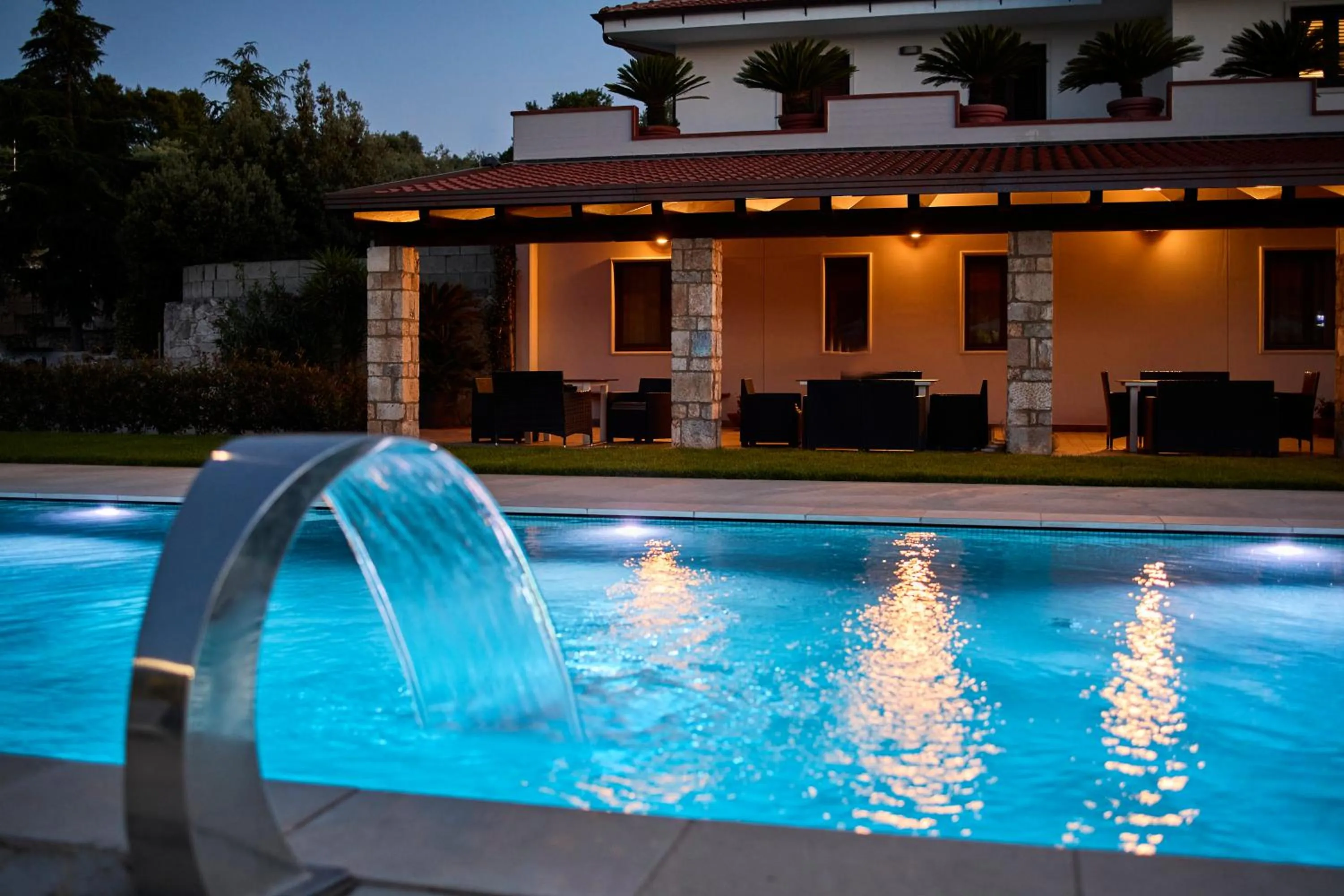 Pool view in B&B Le Bianche