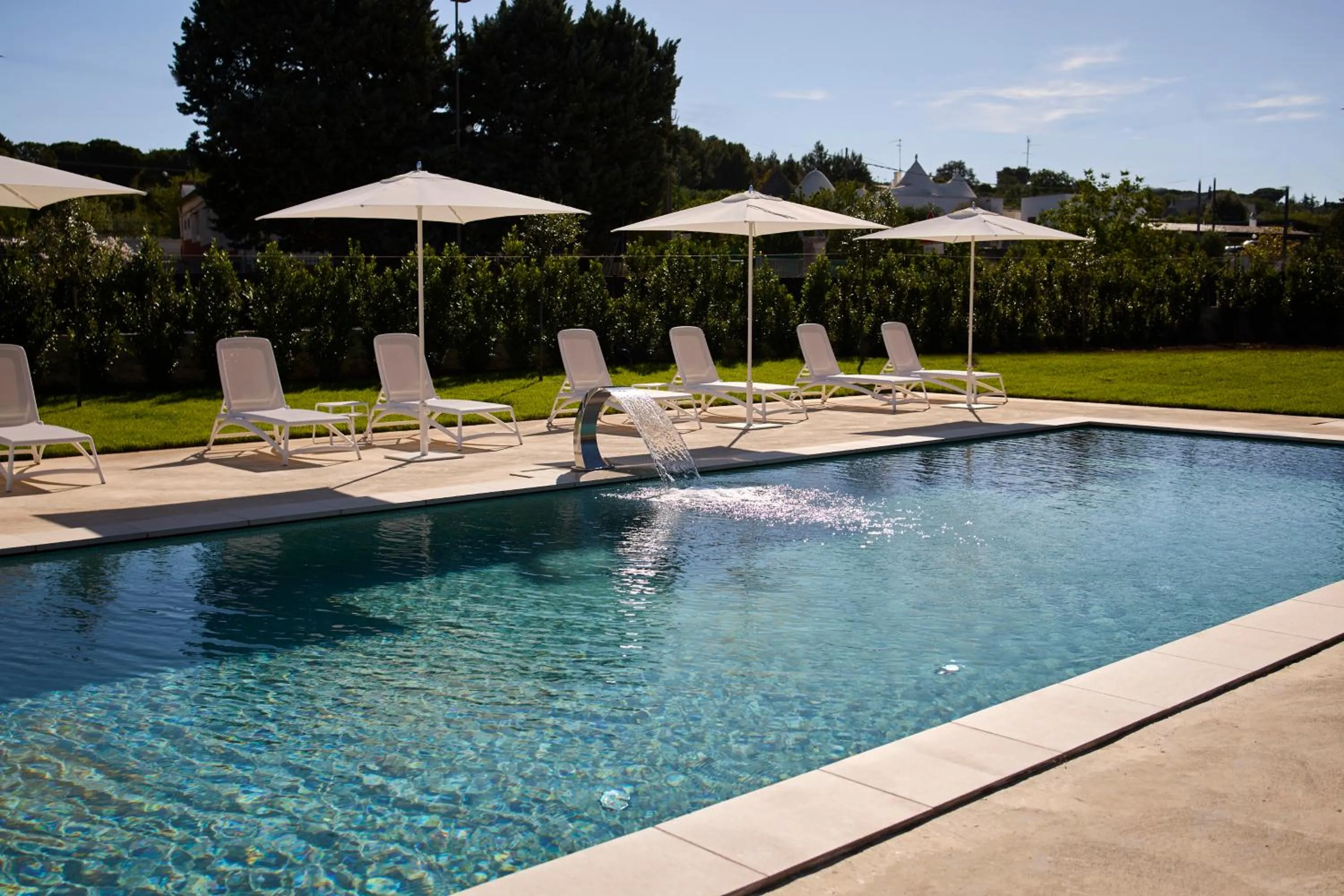 Pool view in B&B Le Bianche