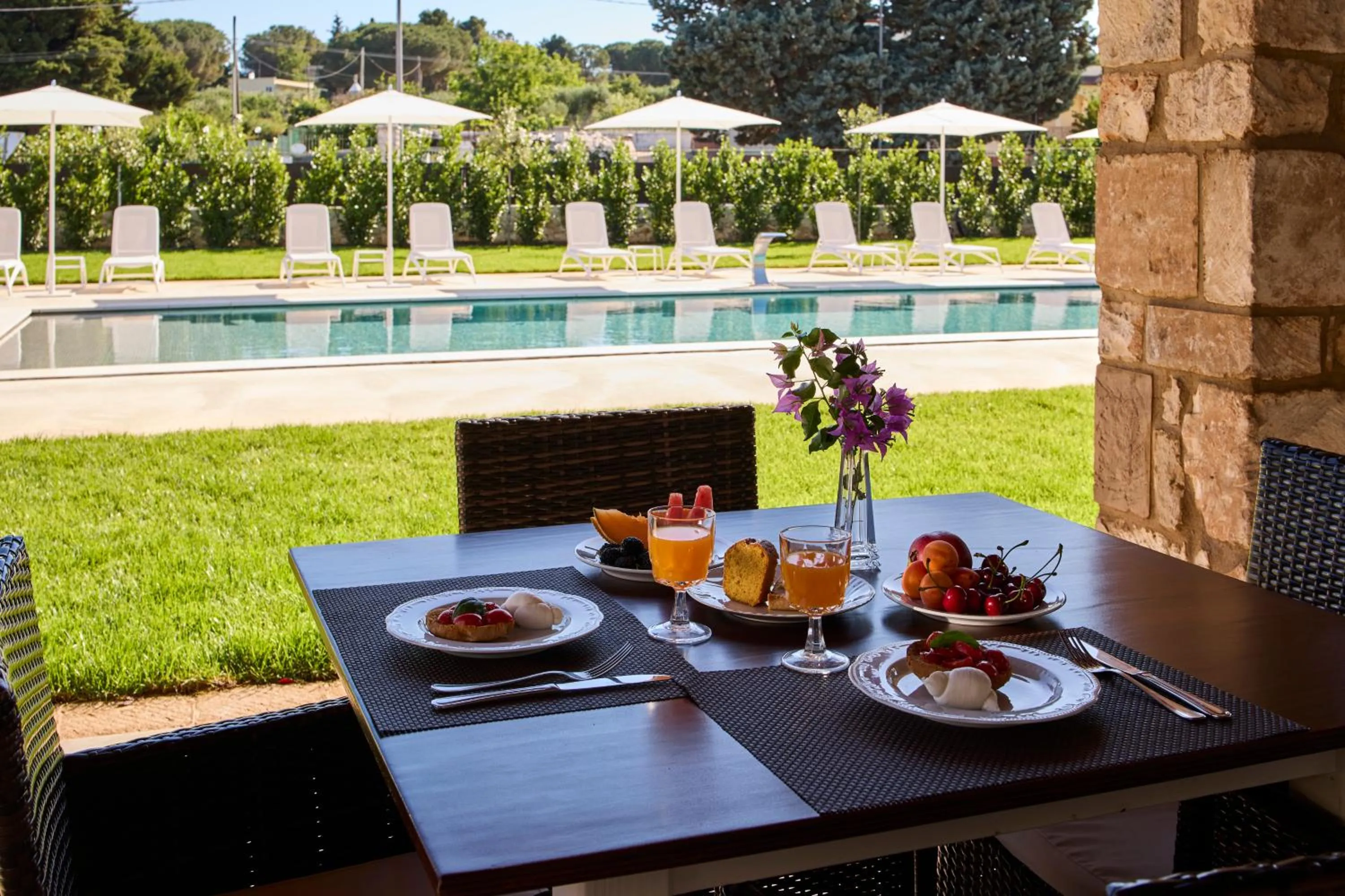 Swimming pool in B&B Le Bianche