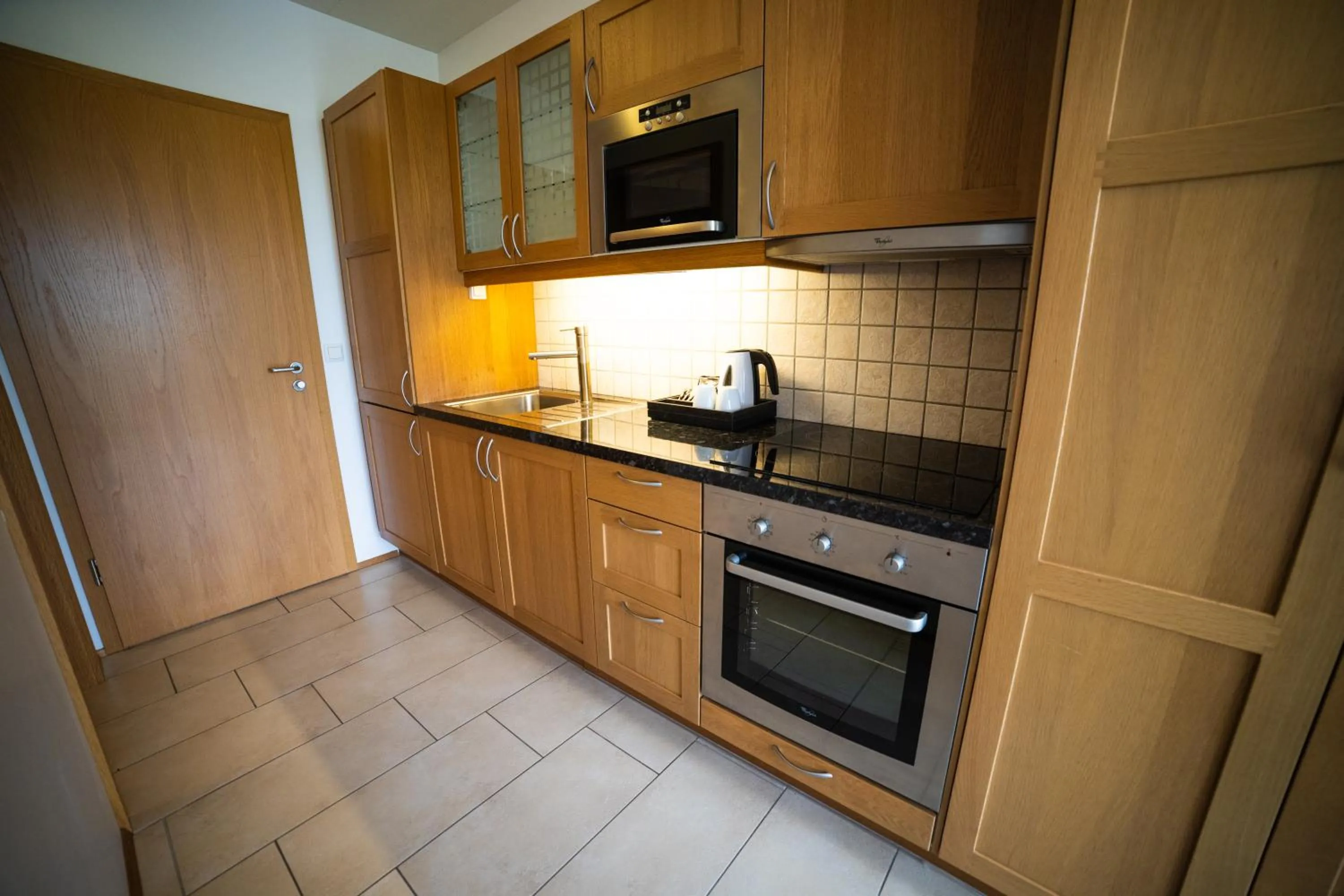 Kitchen or kitchenette in Hotel Laxarbakki