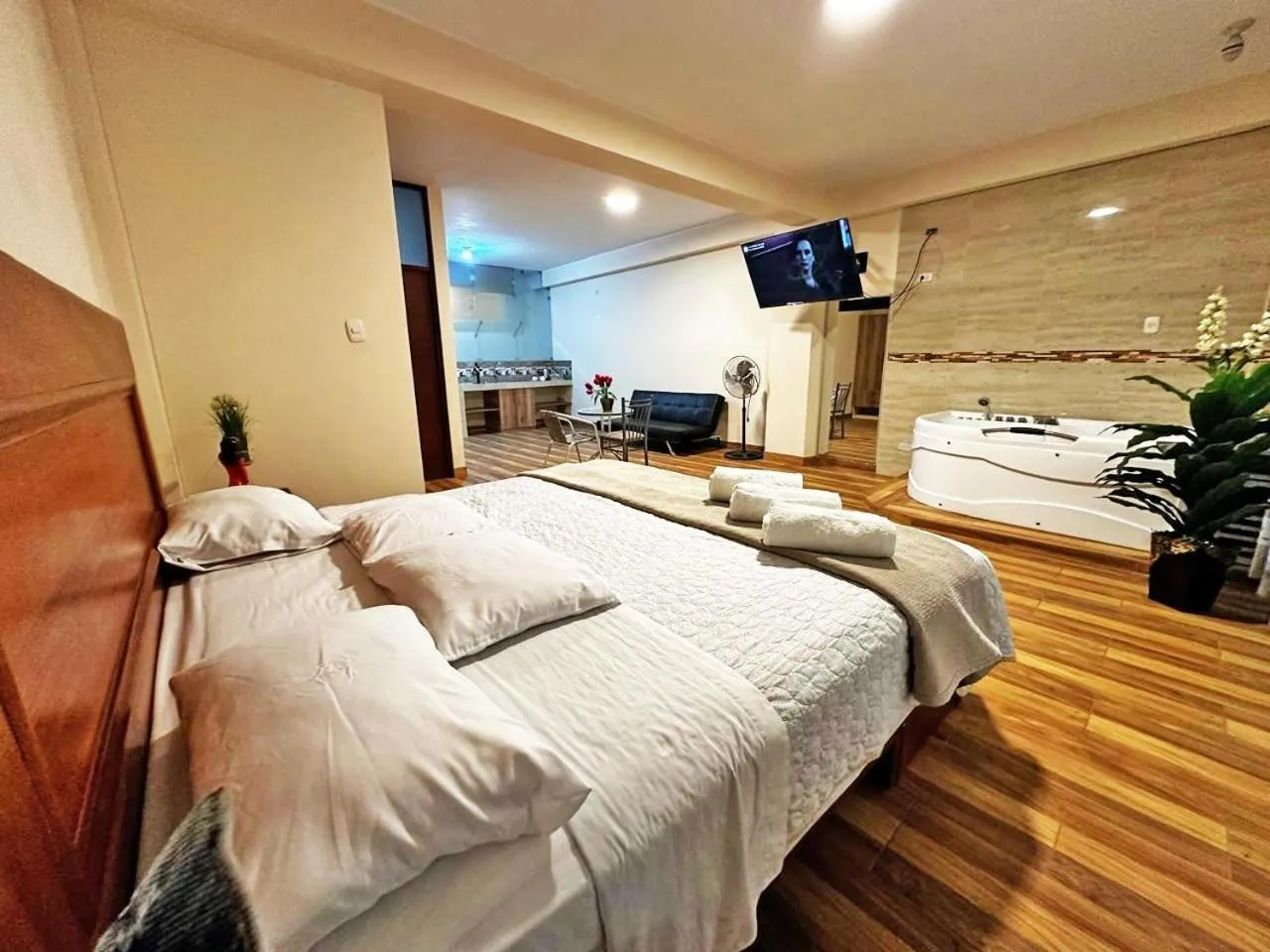 Bed in hotel el parral suite