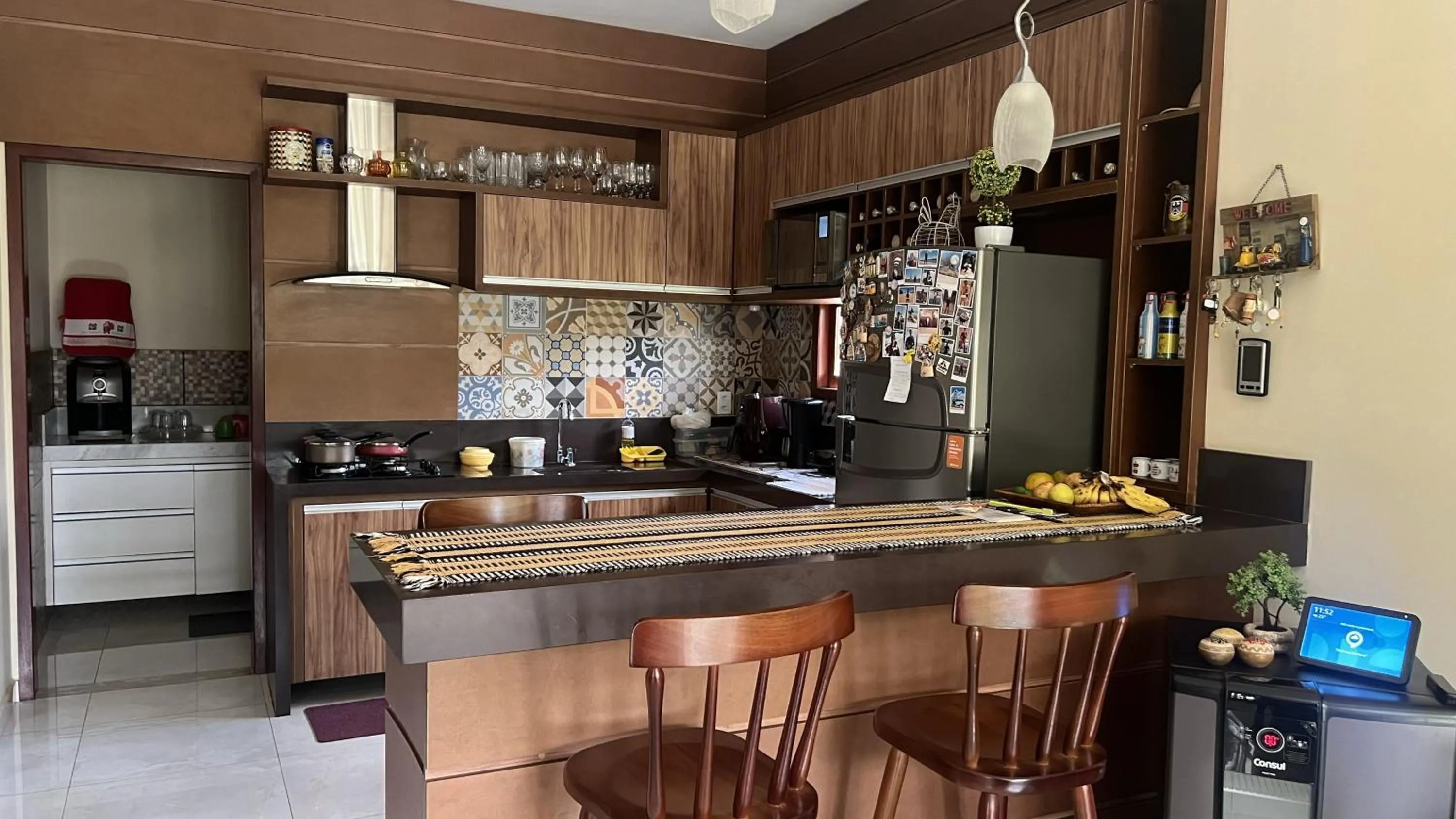 Kitchen or kitchenette in Casa Retrô Chique Bananeiras - Cond Yes Banana