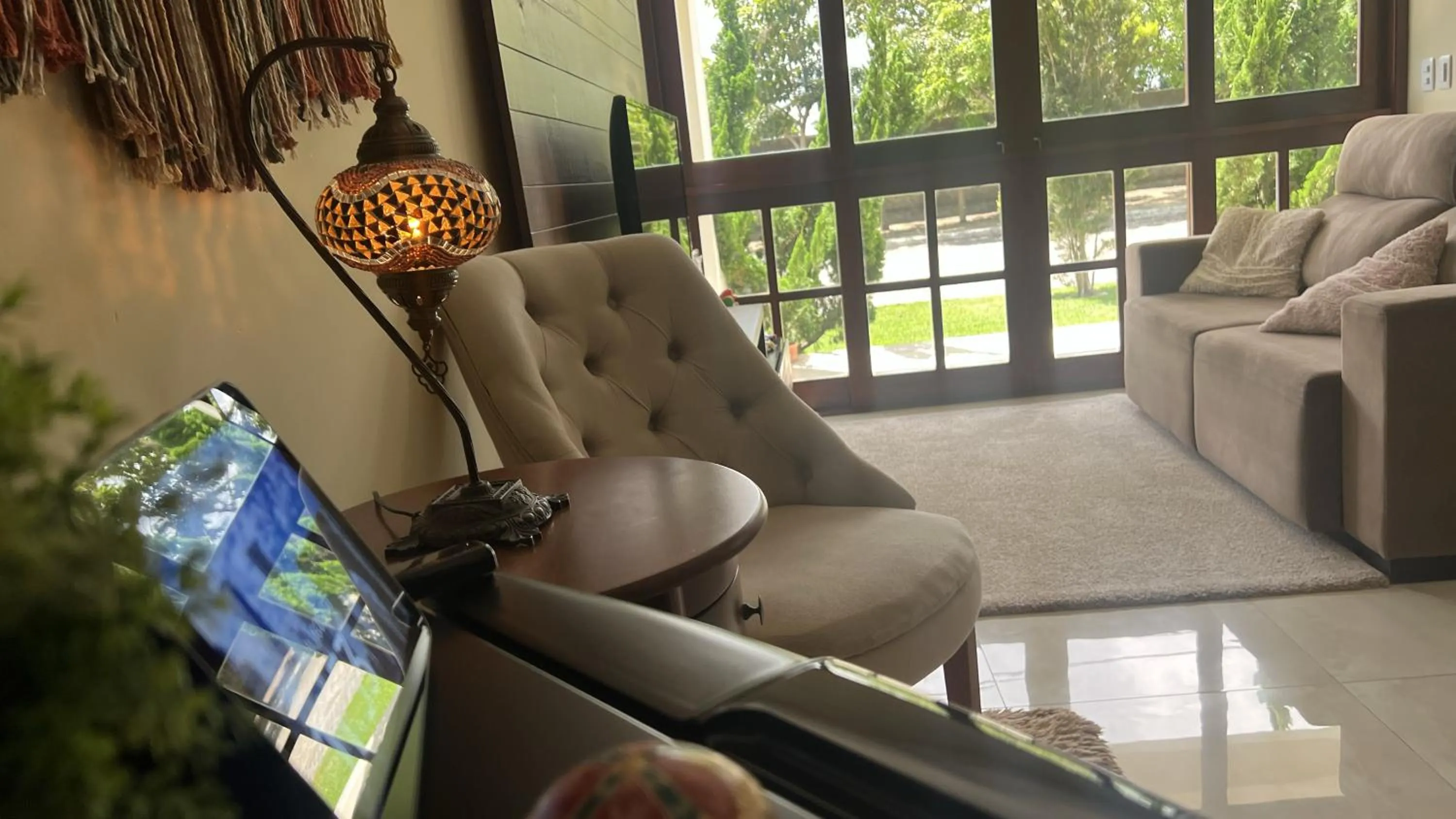 Seating area in Casa Retrô Chique Bananeiras - Cond Yes Banana