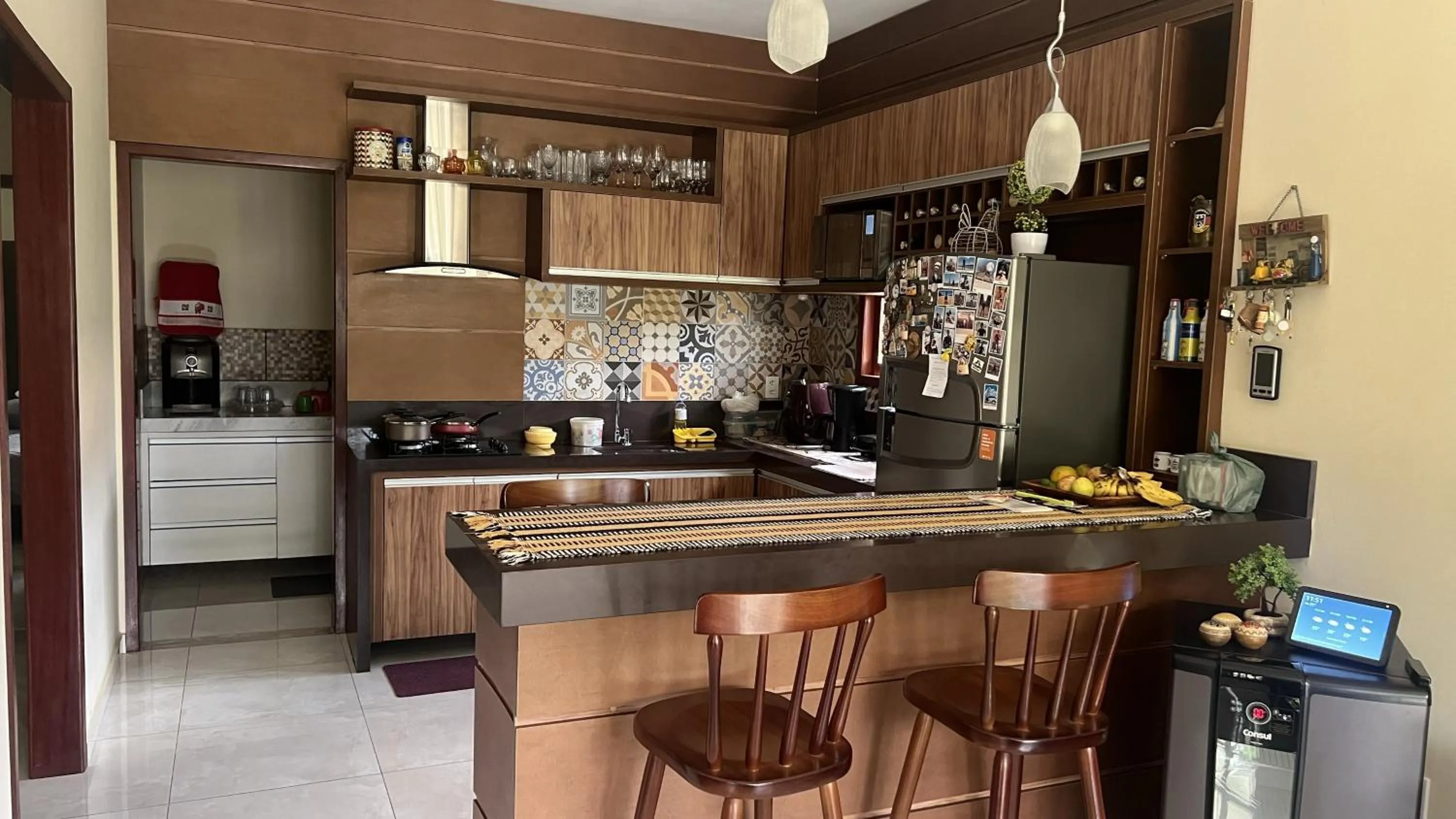 Kitchen or kitchenette in Casa Retrô Chique Bananeiras - Cond Yes Banana