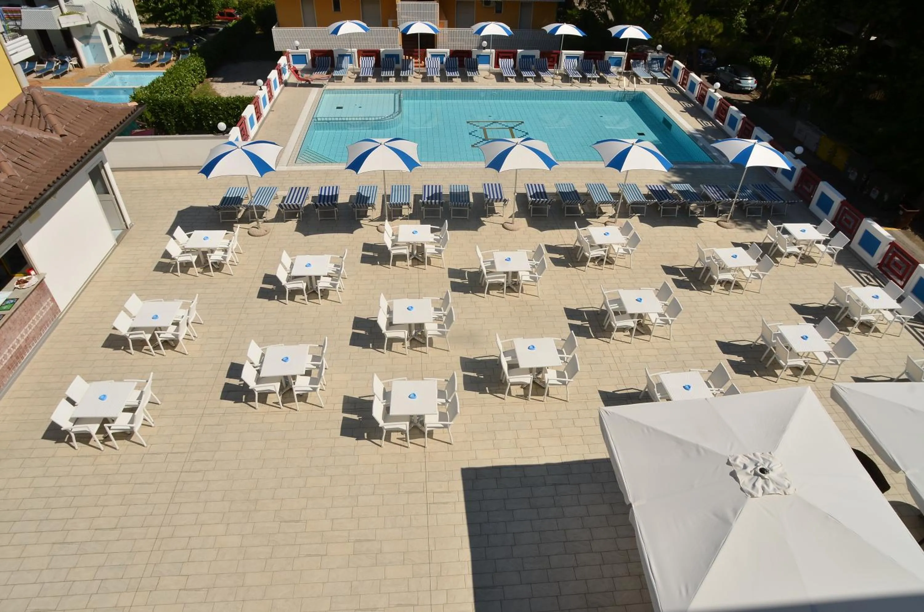 Pool view in Hotel Germania