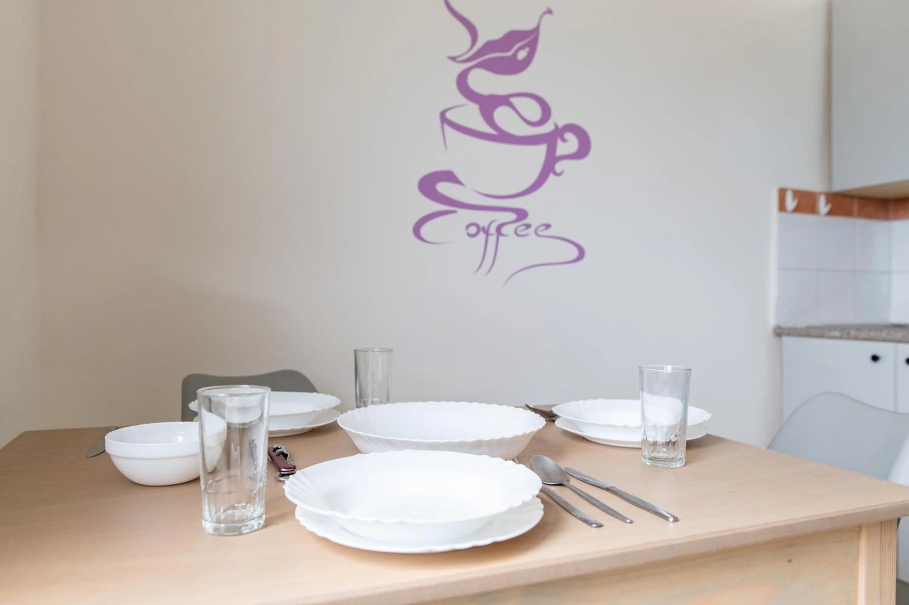 Kitchen or kitchenette in Achilleas Hotel Apartments