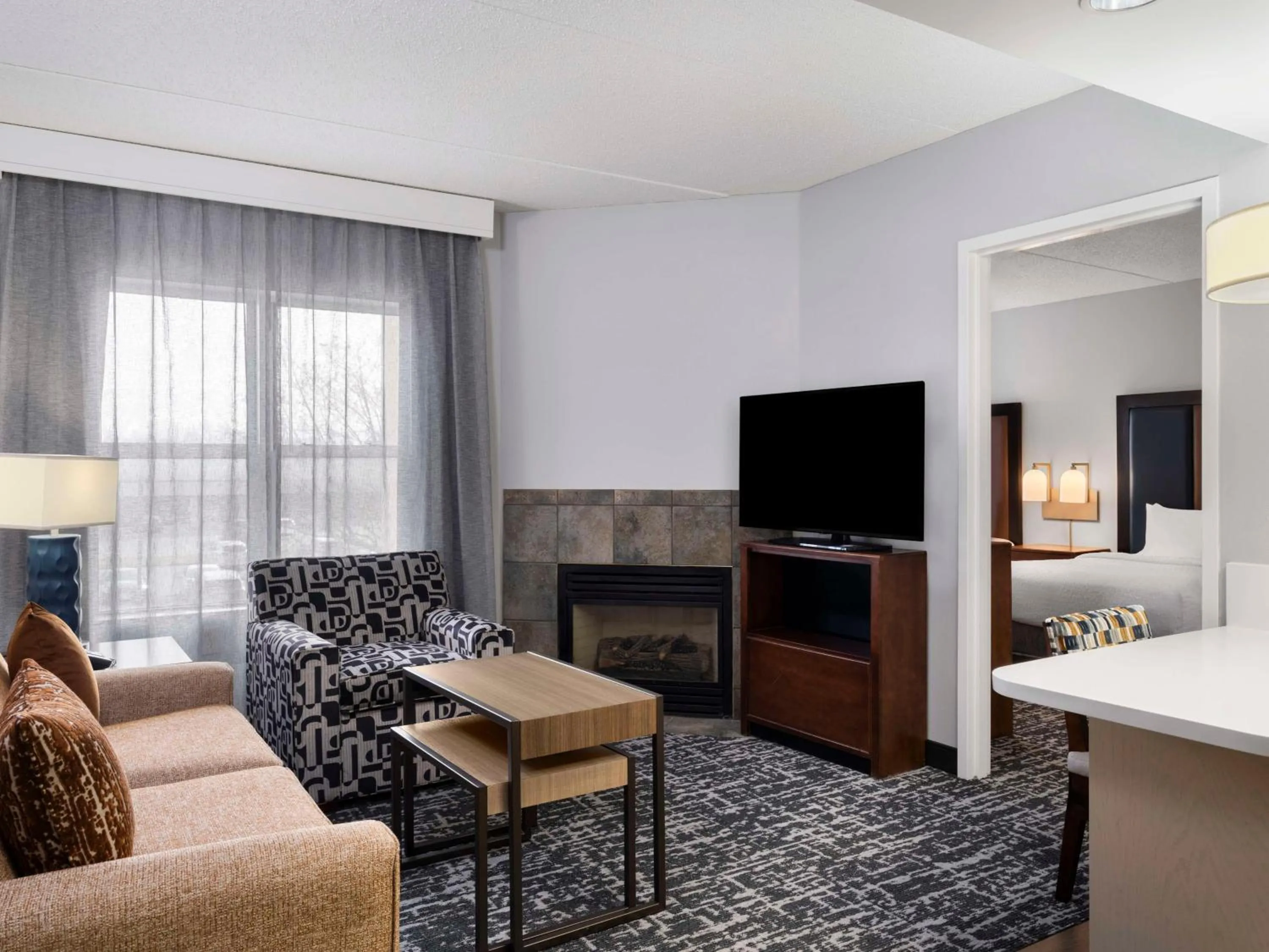 Living room in Homewood Suites Columbus - Airport