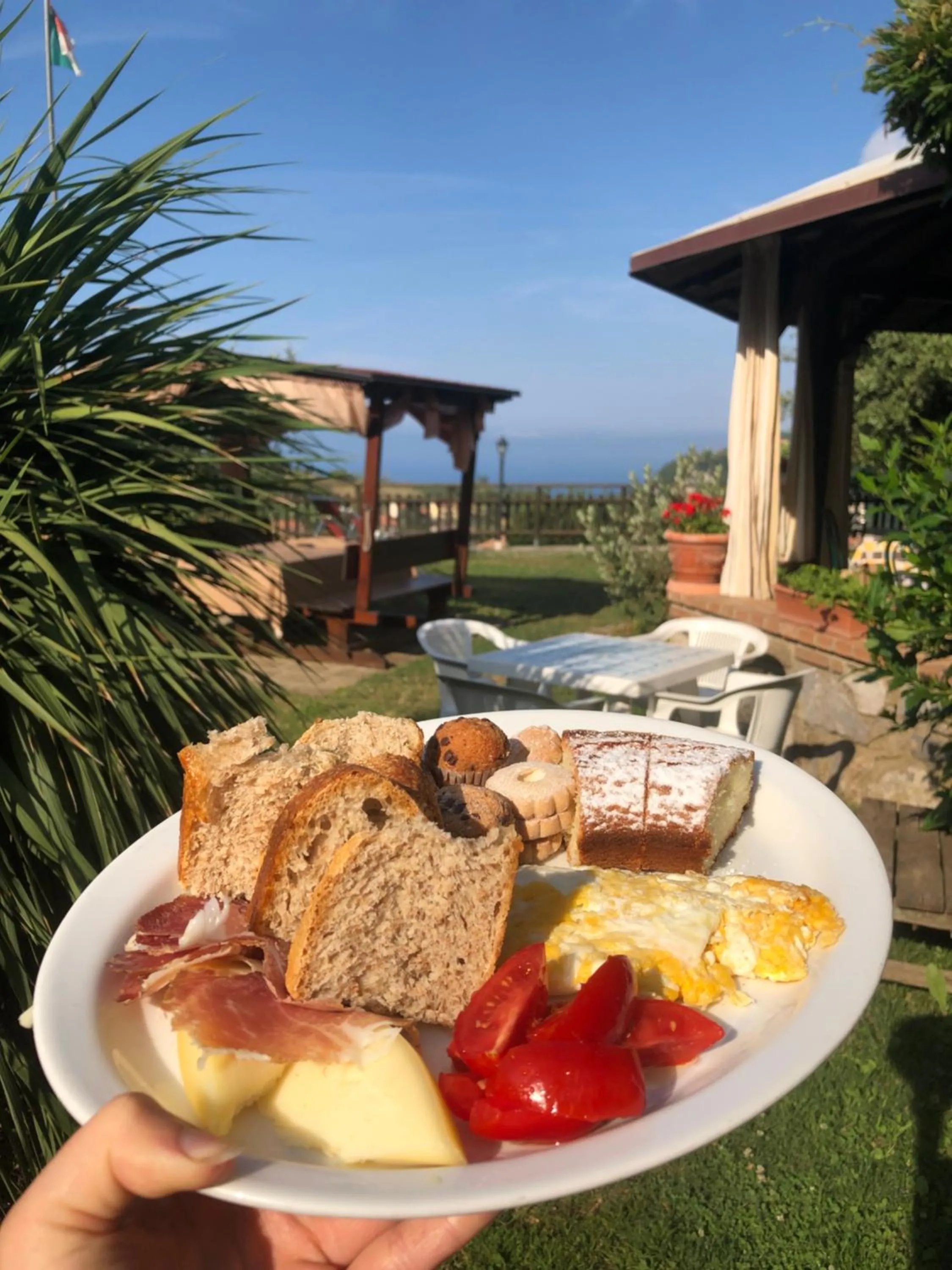Italian breakfast in Agriturismo La Baita