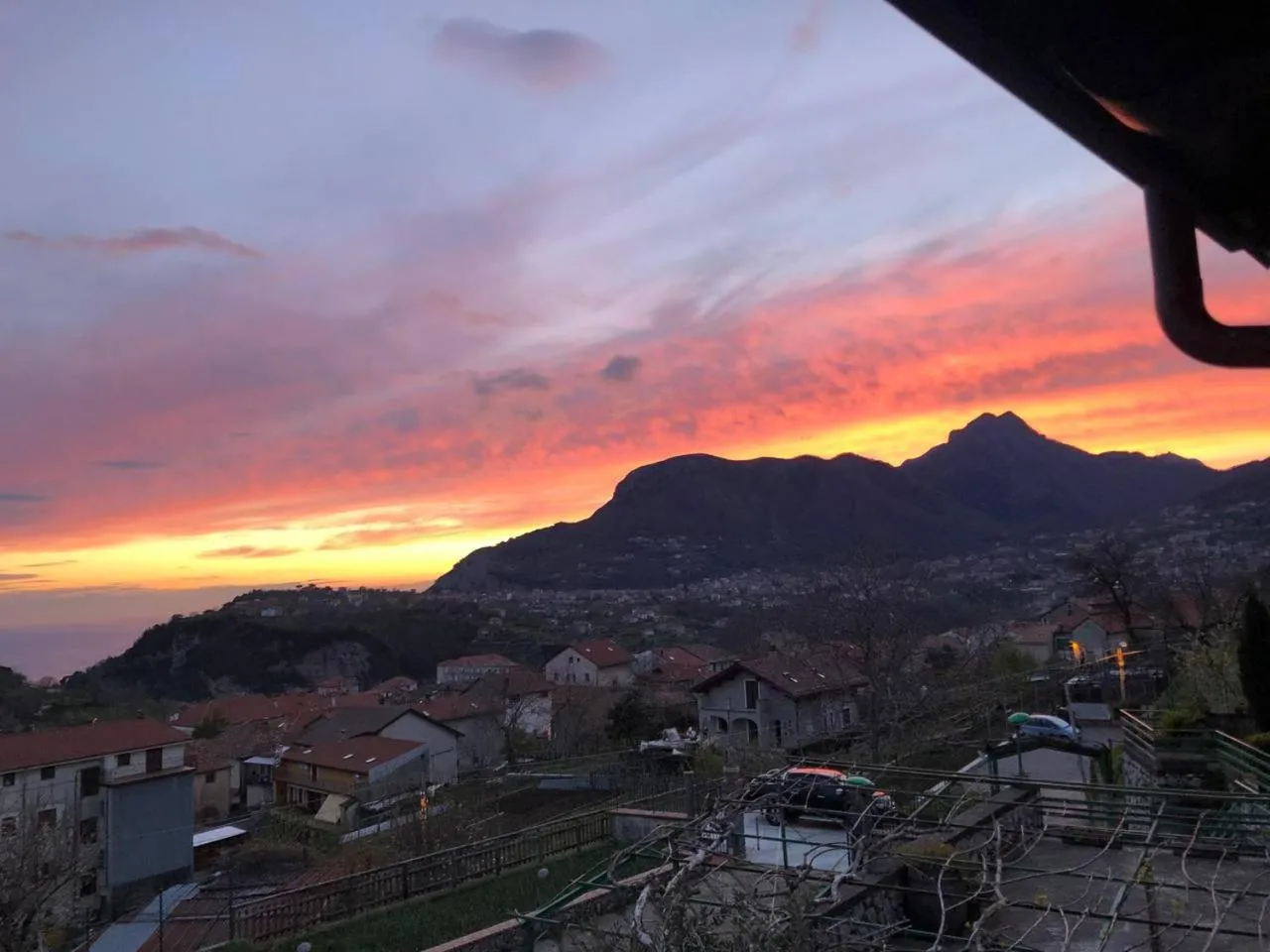 Sunset in Agriturismo La Baita