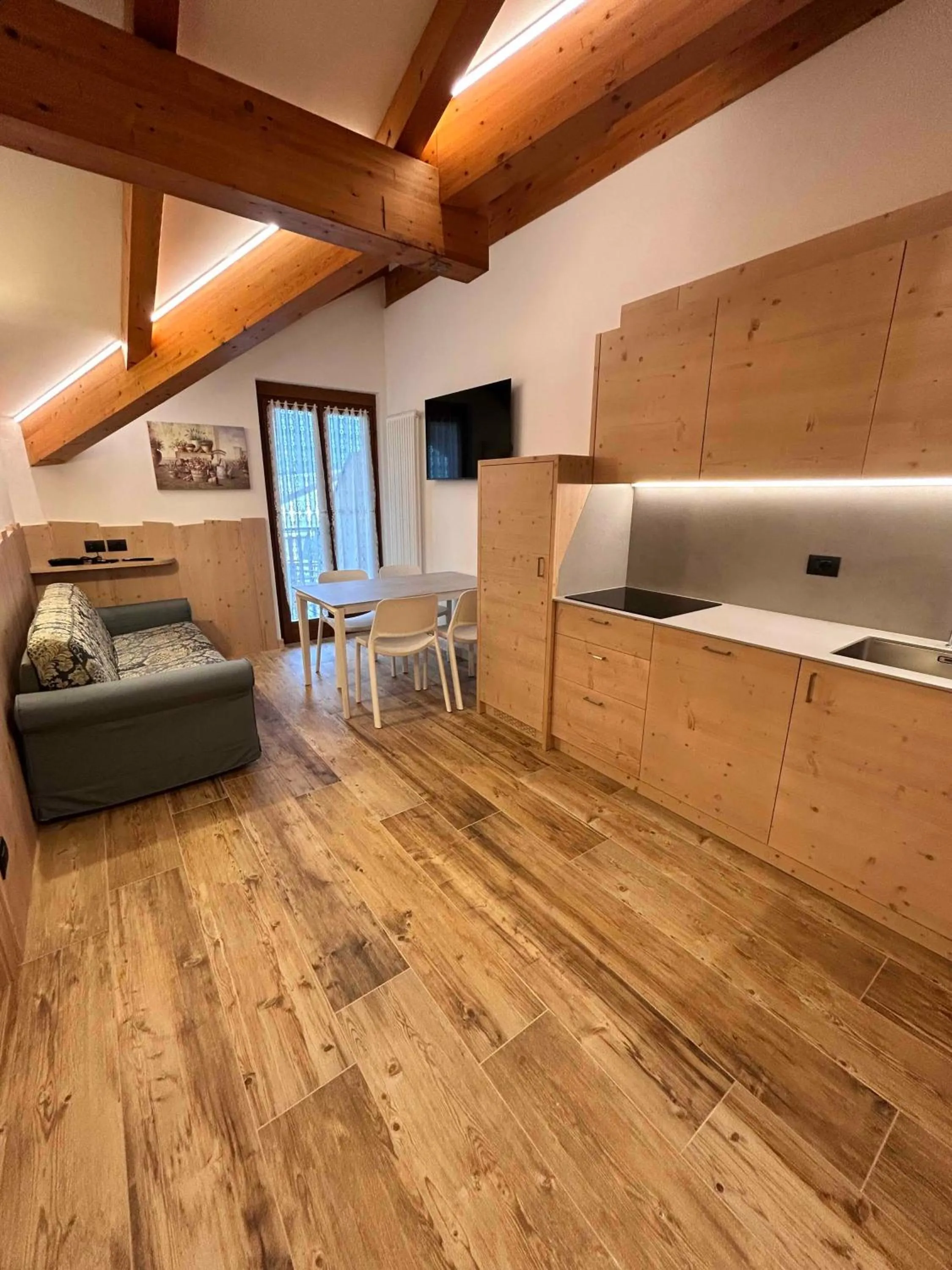 Kitchen or kitchenette, Bed in Residence Cima Tosa