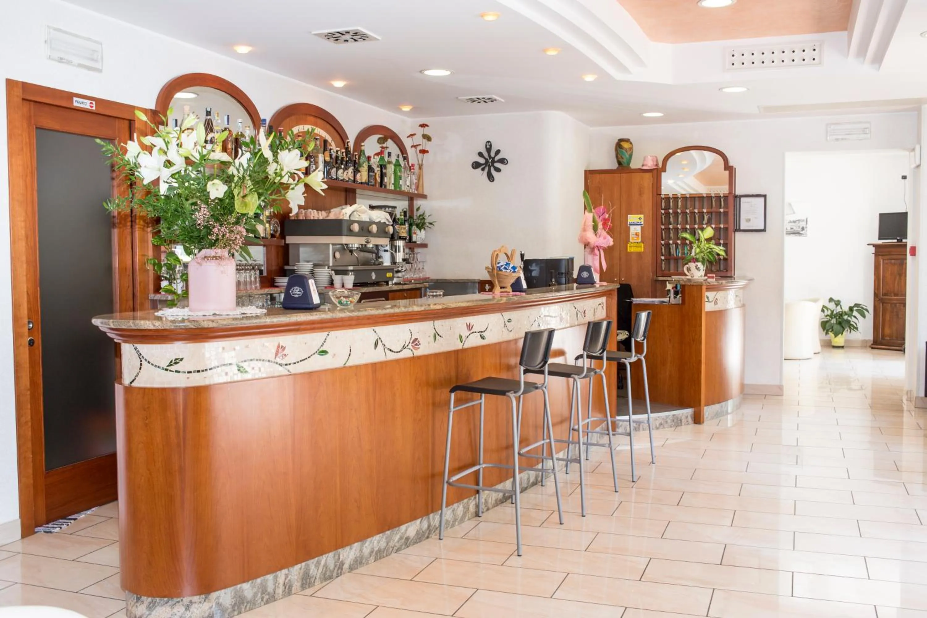 Lobby or reception in Hotel Silvia