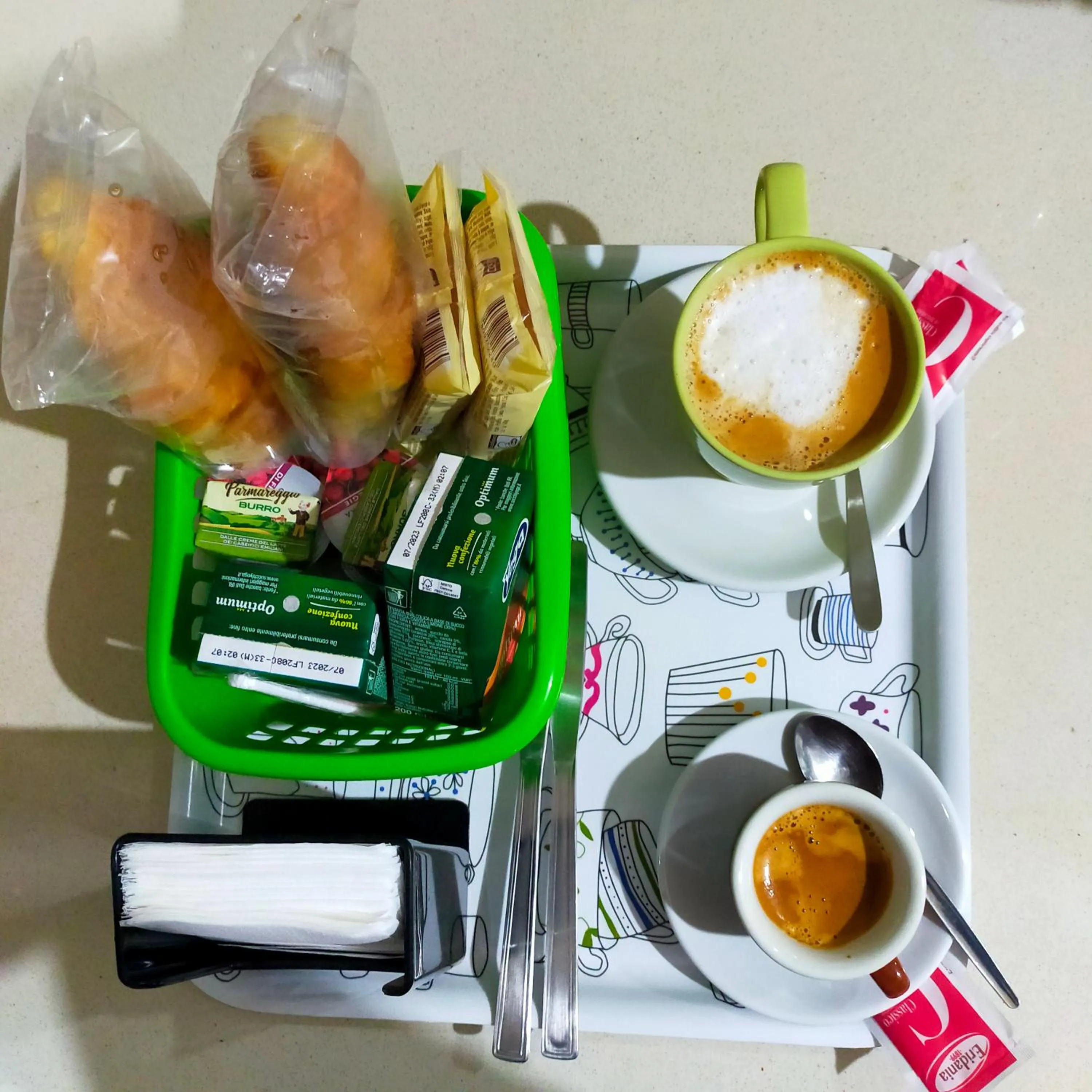 Italian breakfast in B&B Missi